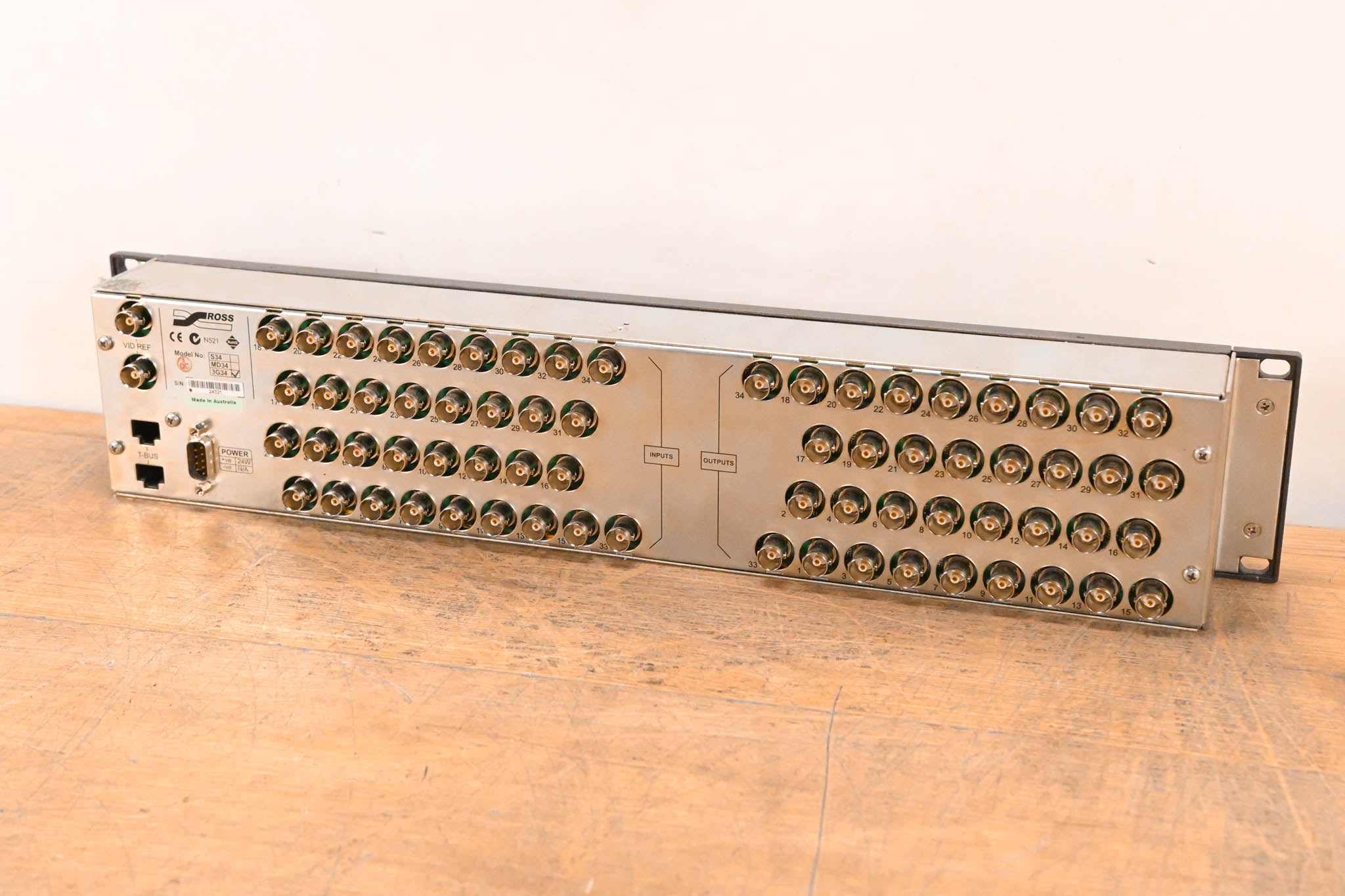 Ross NK-3G34 34 × 34 3G/HD/SD SDI Utility Router (NO POWER SUPPLY)