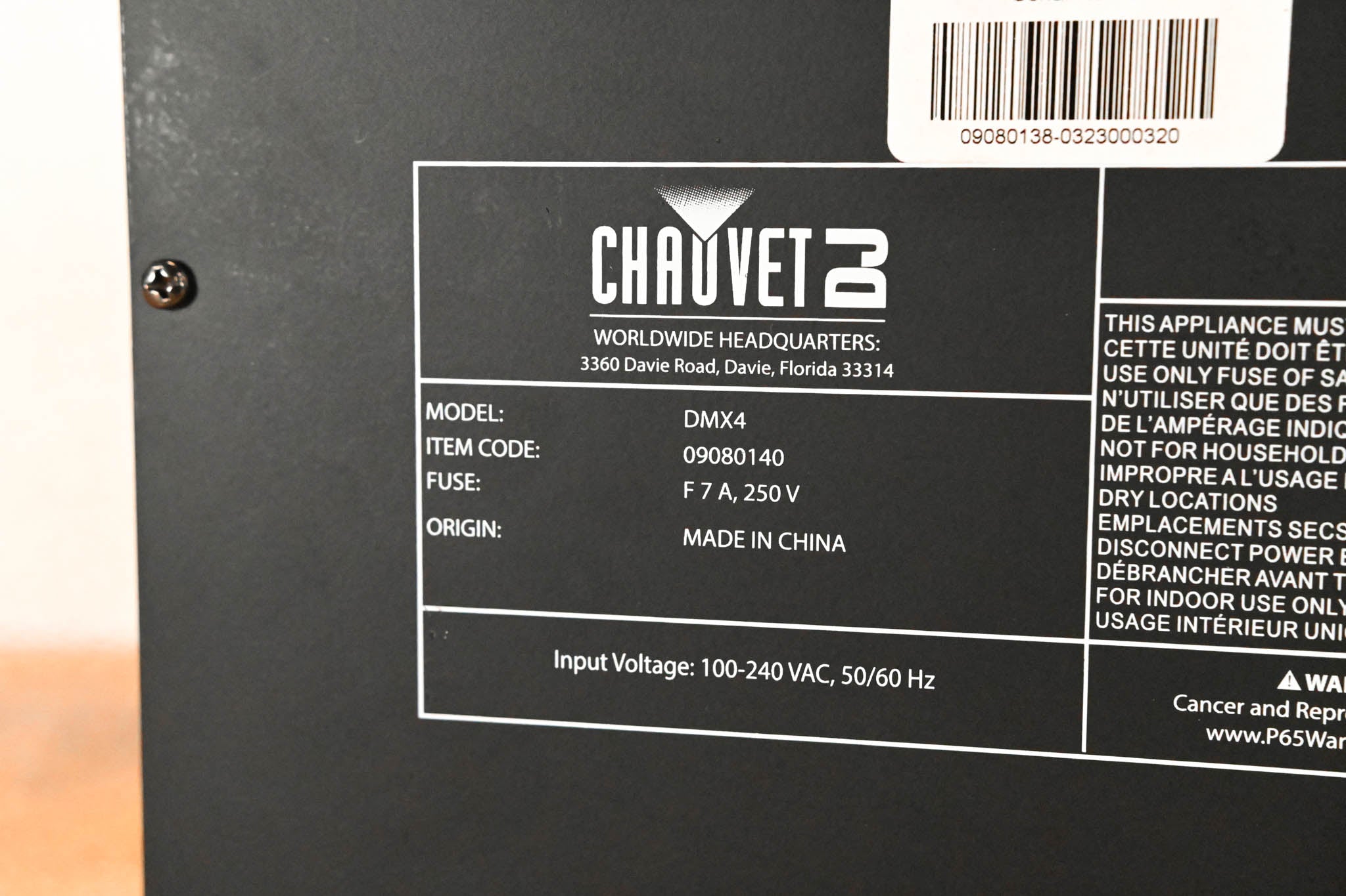 Chauvet DMX-4 4-Channel DMX Dimmer/Relay Pack