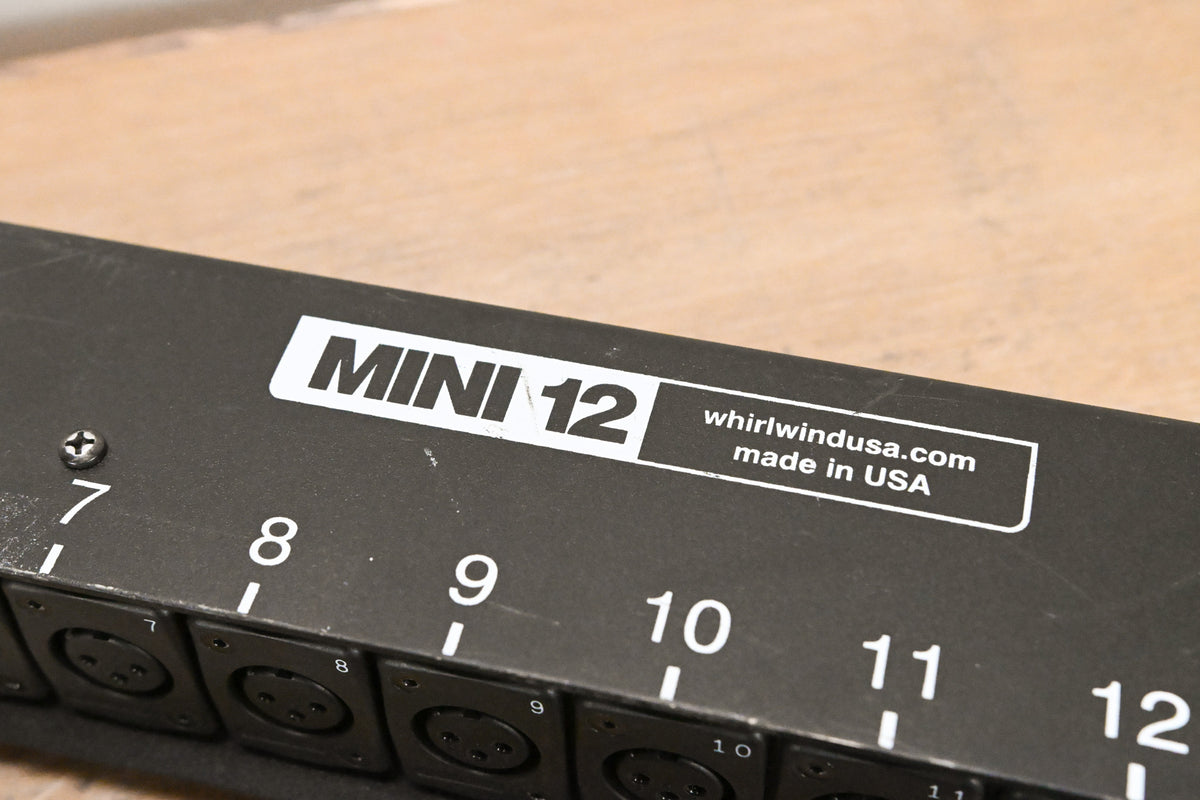 Whirlwind Medusa Mini 12 12-channel Low-Profile XLR Drop Snake - 50 ft