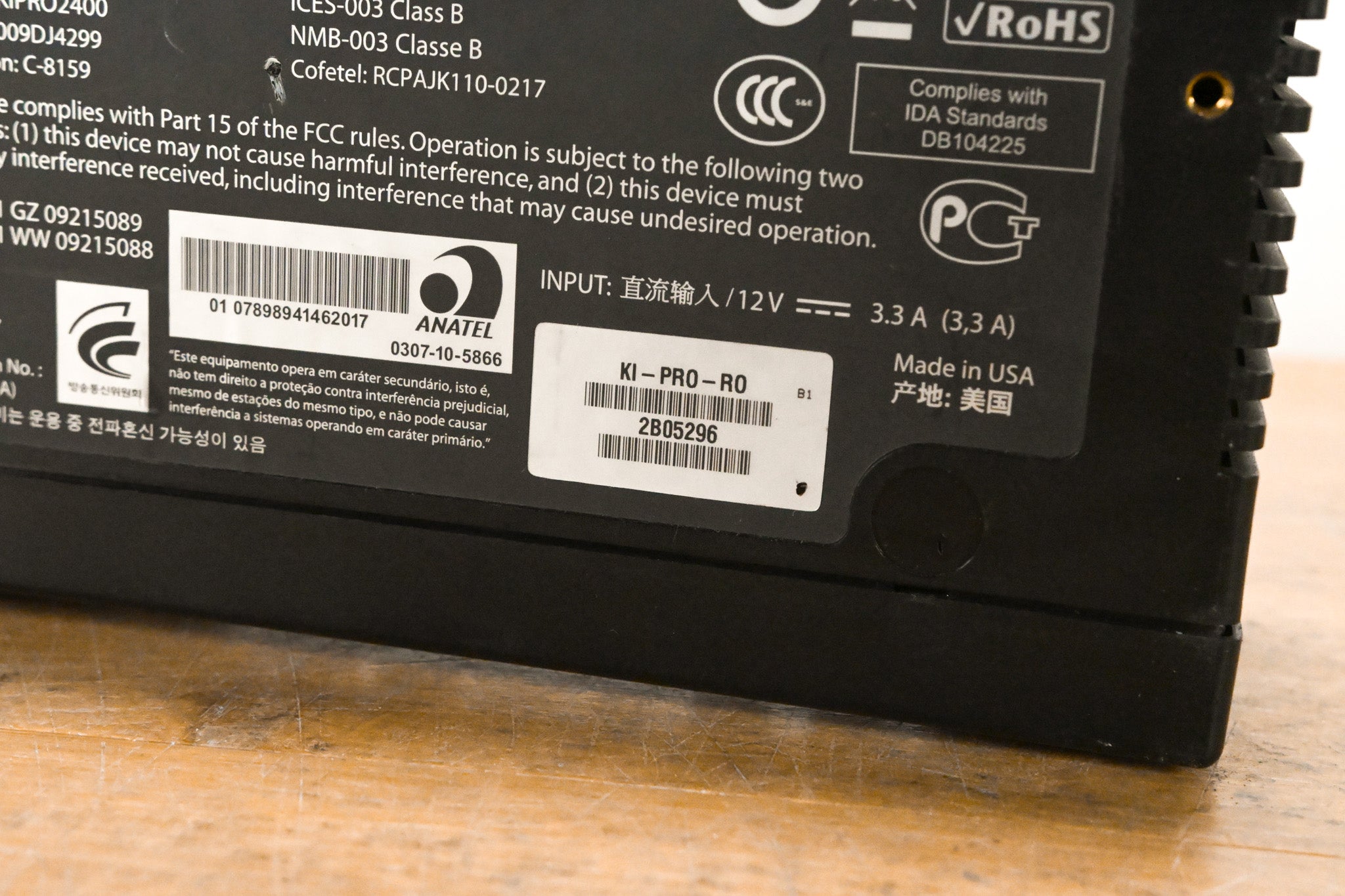 AJA Ki Pro File-Based HD/SD Video Recorder and Player (NO POWER SUPPLY)