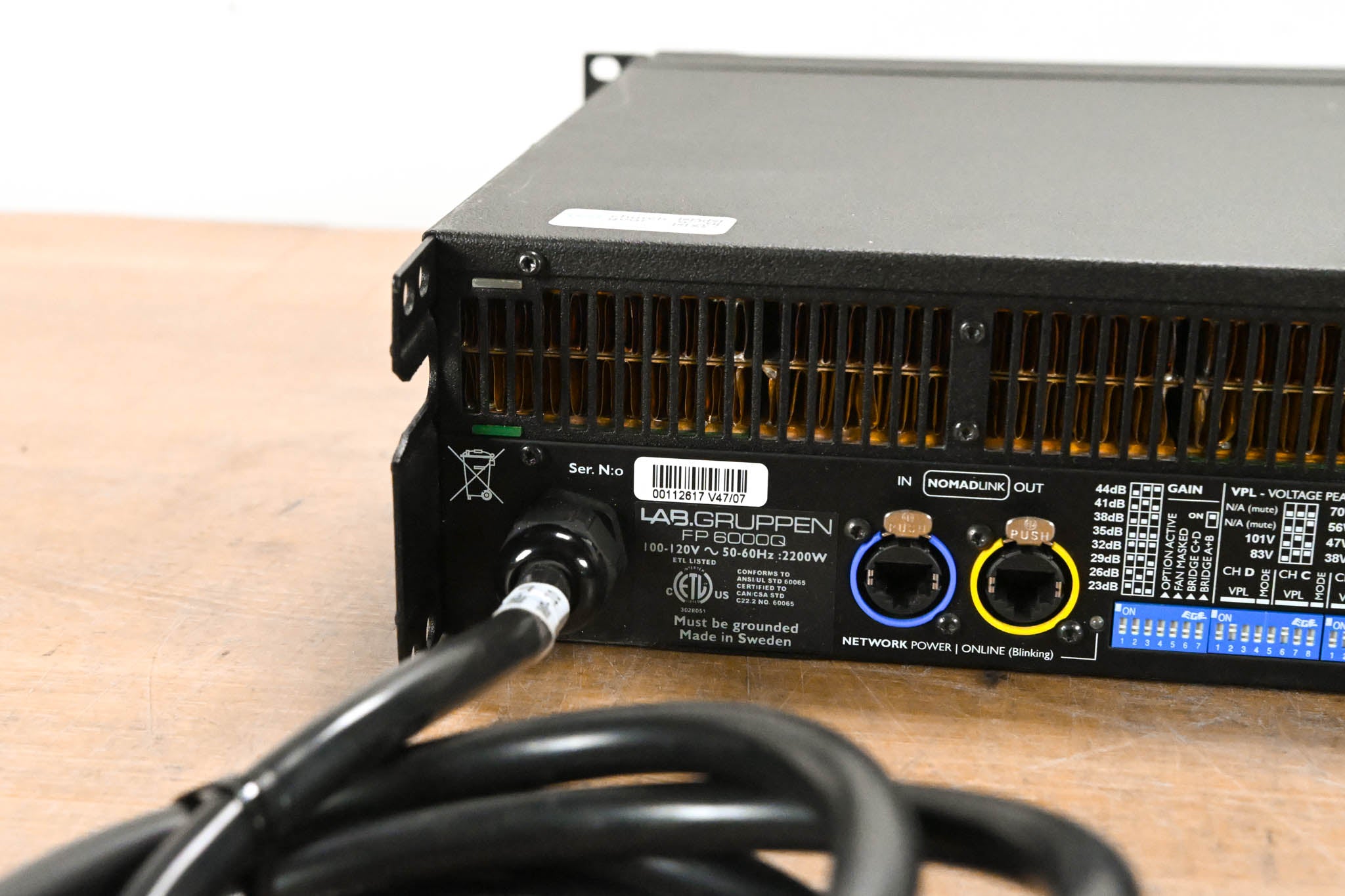 Lab Gruppen FP6000Q 6000W Four-Channel Power Amplifier