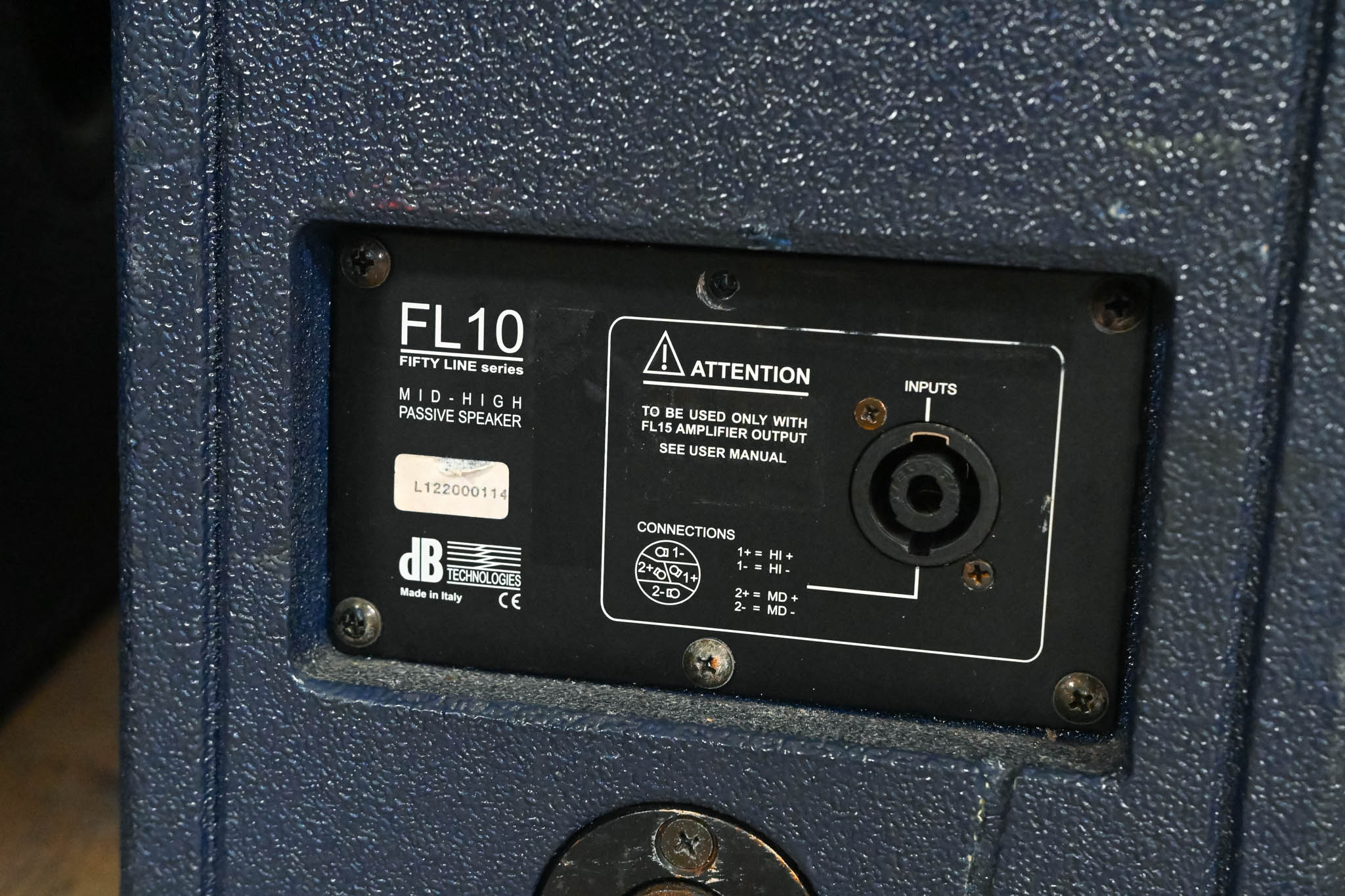 dB Technologies FL10 Fifty Line 10" Passive Mid-High PA Speaker (PAIR)