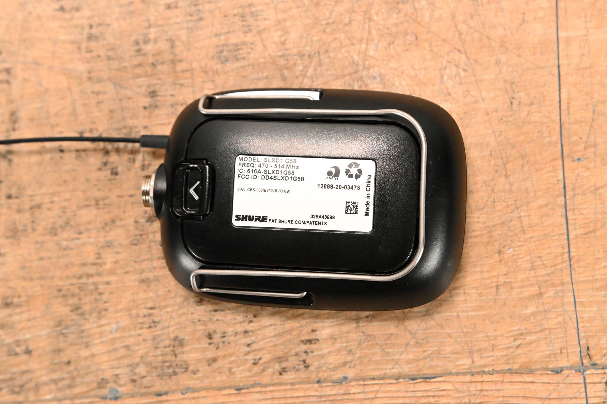 Shure SLXD14 Bodypack Wireless System - G58 Band: 470-514 MHz