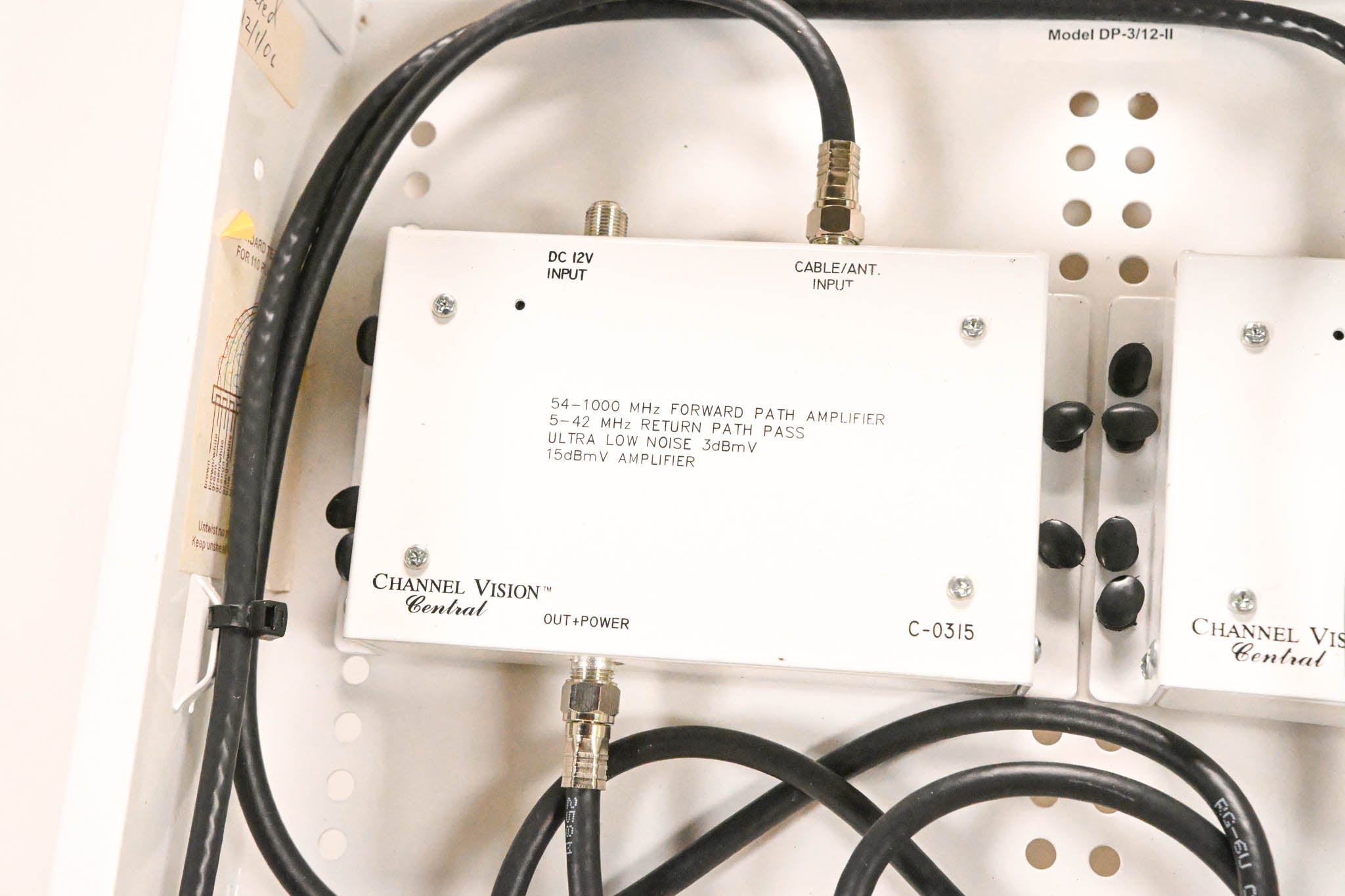 Channel Vision DP-3/12-II Amplified RF Coax Distribution Panel