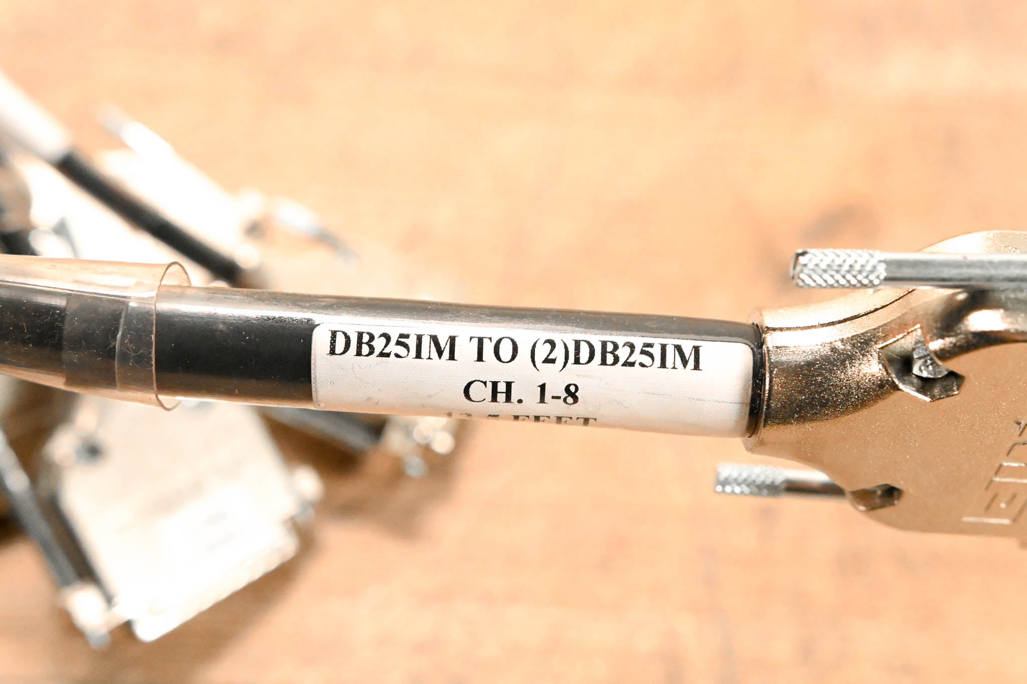 Unbranded DB25IM to (2)DB25IM TASCAM Pinout - 13.5' (Pack of 3)