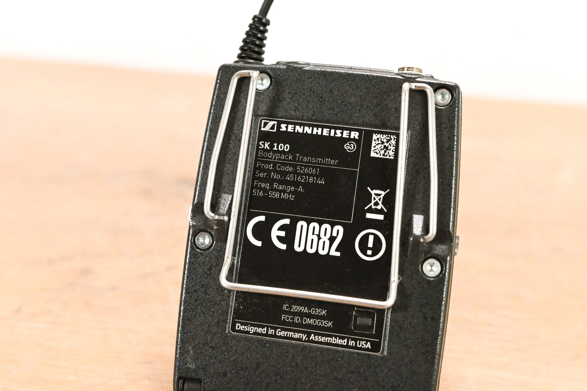 Sennheiser SK 100 G3 Wireless Bodypack Transmitter A Range: 516-558 MHz