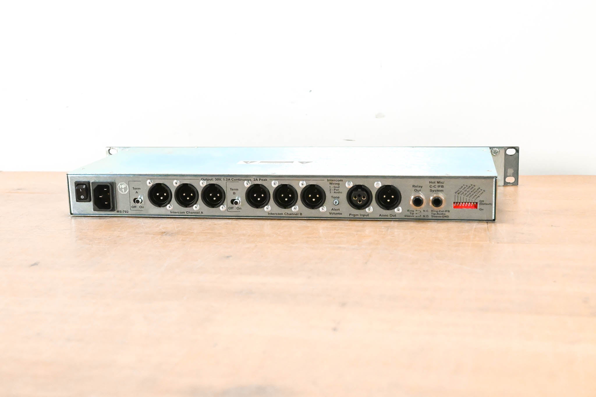 Clear-Com MS-702 2-Channel 1RU Intercom Main Station