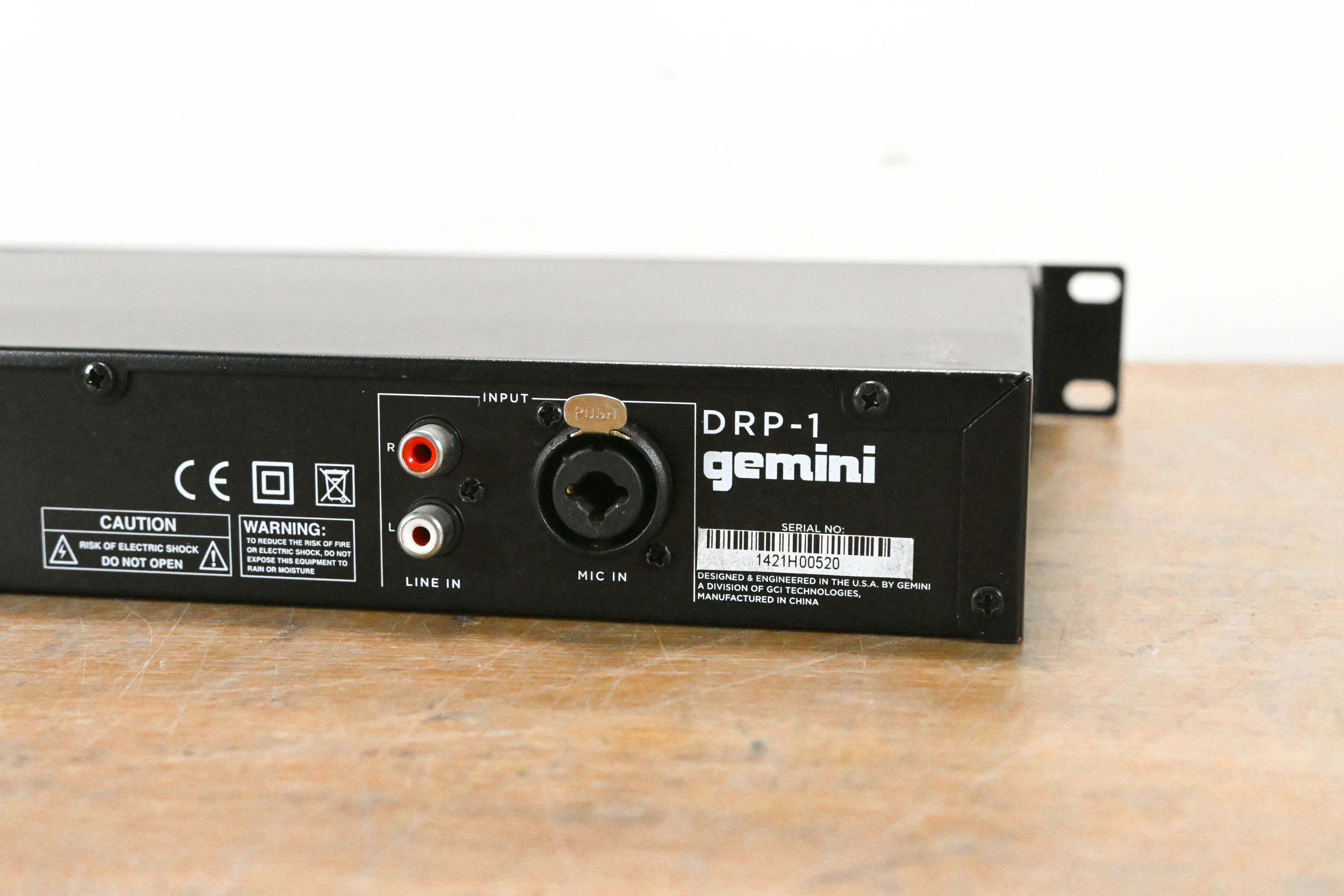 Gemini DRP-1 Rack Mount Digital Recorder (NO POWER SUPPLY)