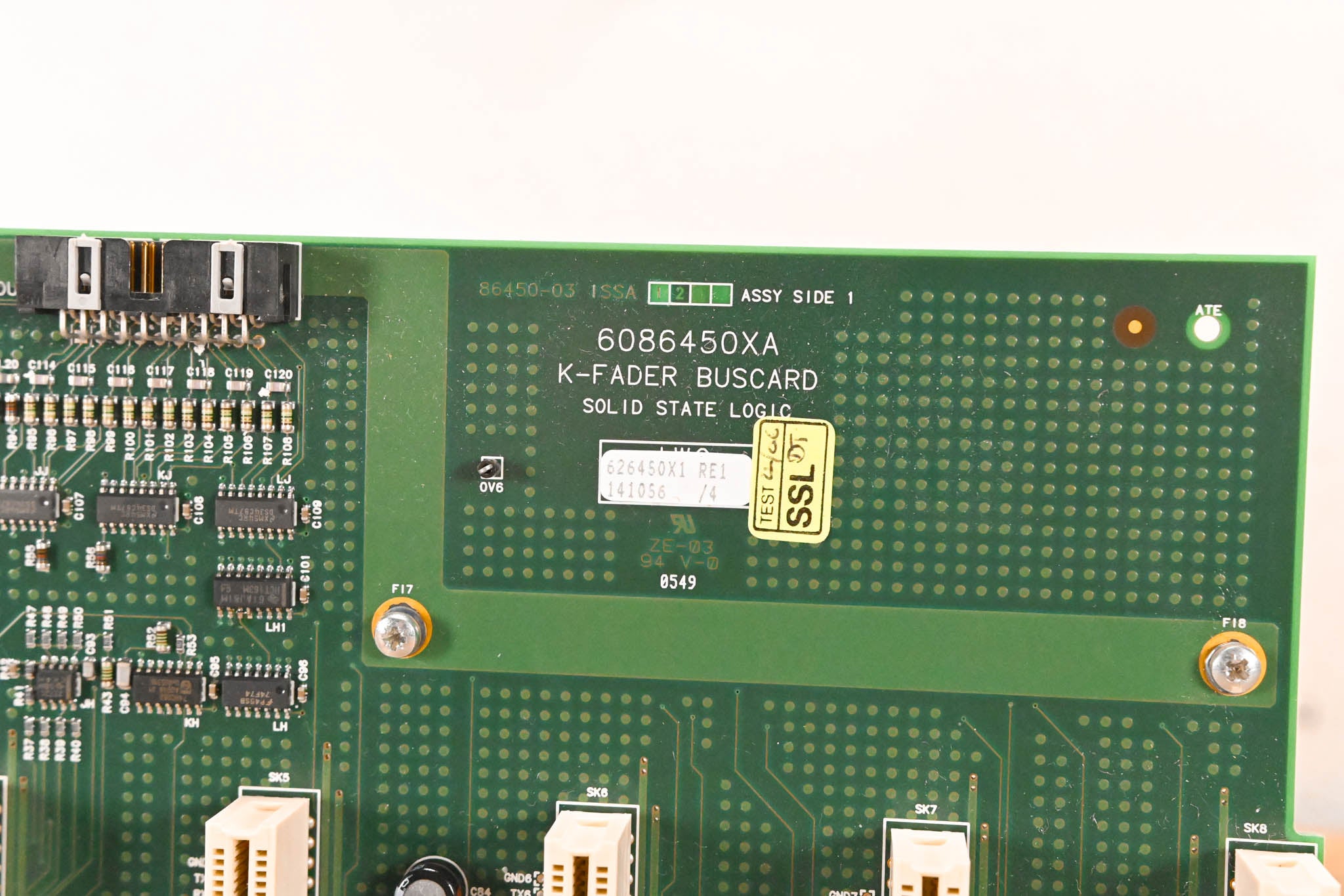 Solid State Logic SSL C300 HD K-Fader Buscard