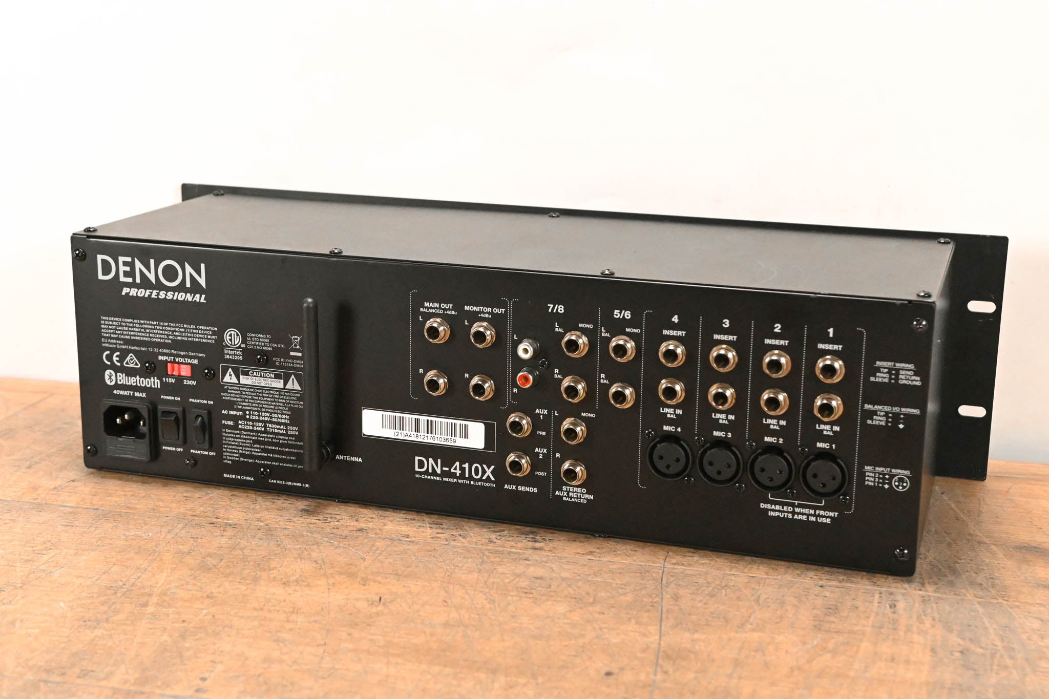 Denon DN-410X 10-Channel Rackmount Mixer with Bluetooth