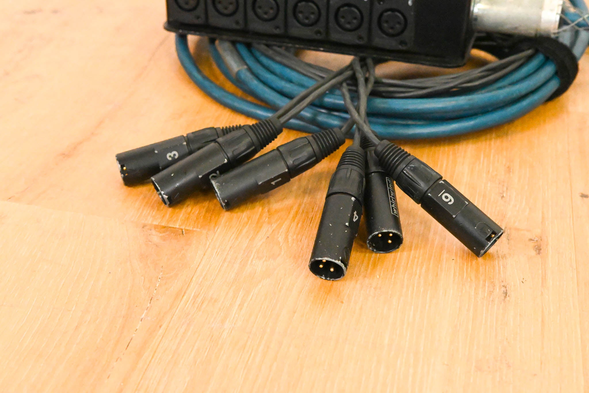 Whirlwind MS-6-M-NR-025 Mini 6 6-Channel Low-Profile Drop Snake - 25 ft