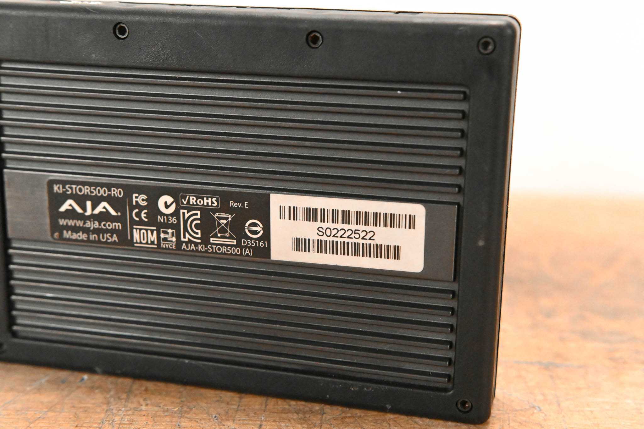 AJA KI-STOR500-R0 500GB KiStor Hard Disk Drive for Ki Pro