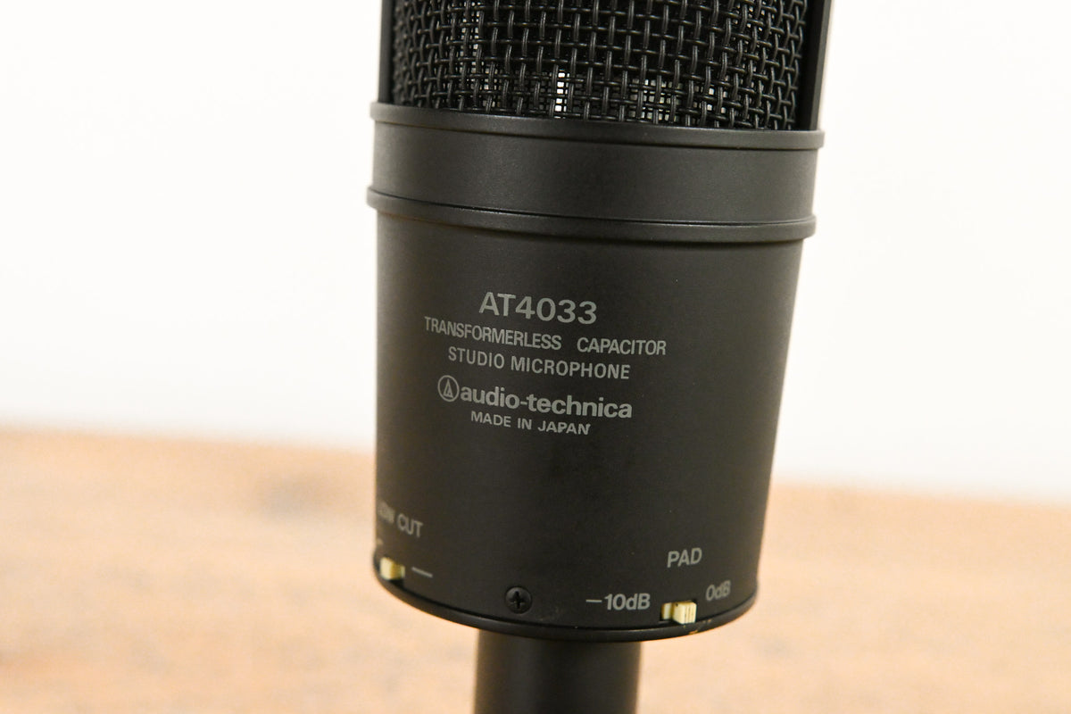 Audio-Technica AT4033 Cardioid Condenser Mic w/ AT8441 Shock Mount