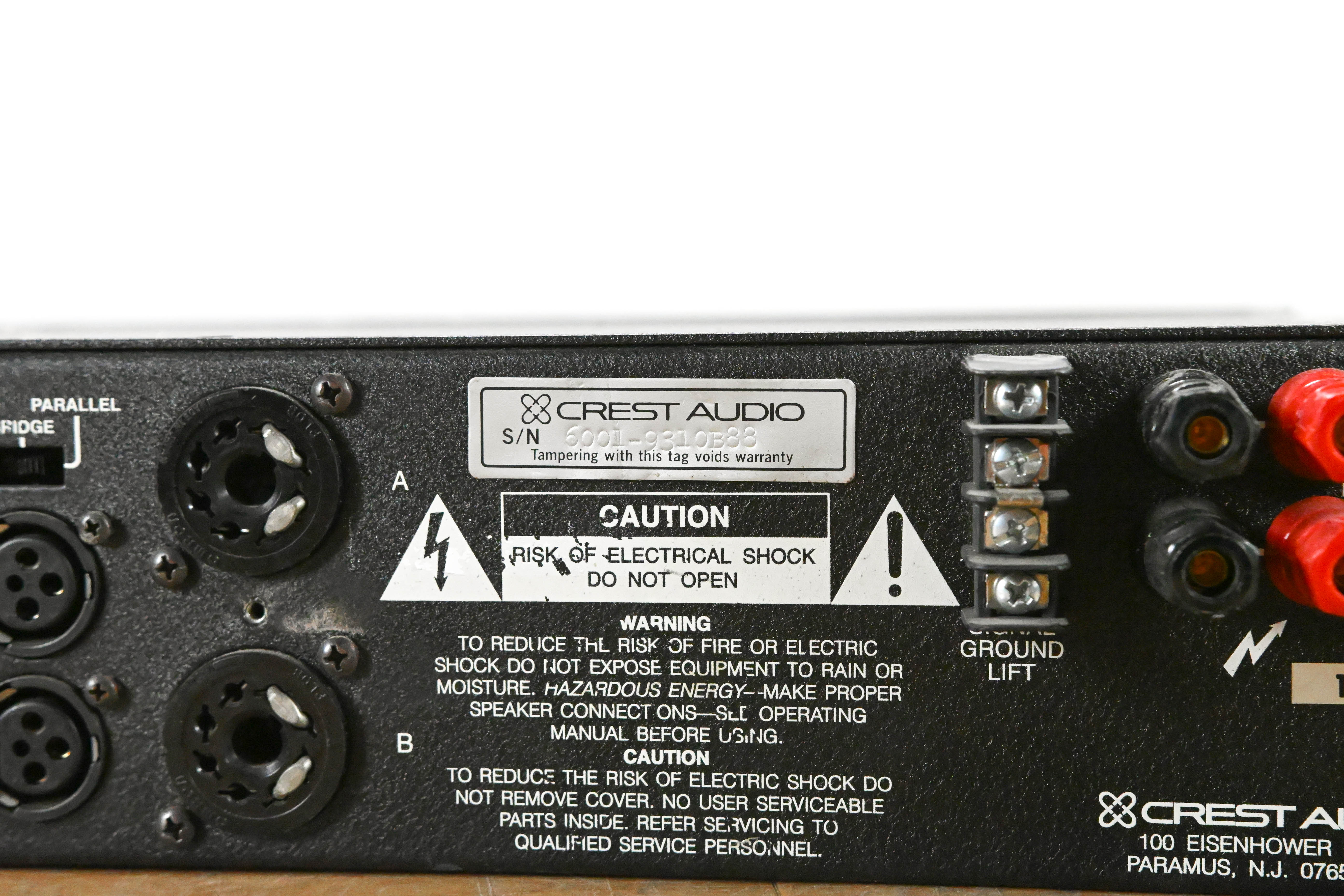 Crest Audio 6001 2-Channel Power Amplifier