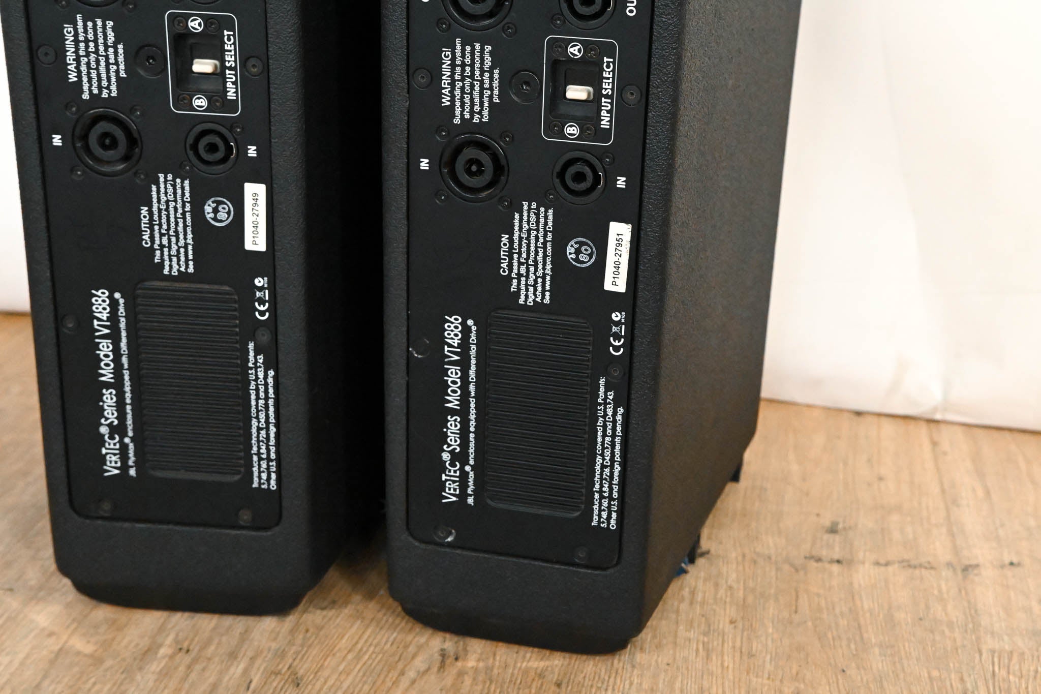 JBL VT4886 Dual 6.5" Passive Compact Line Array Loudspeakers (PAIR)