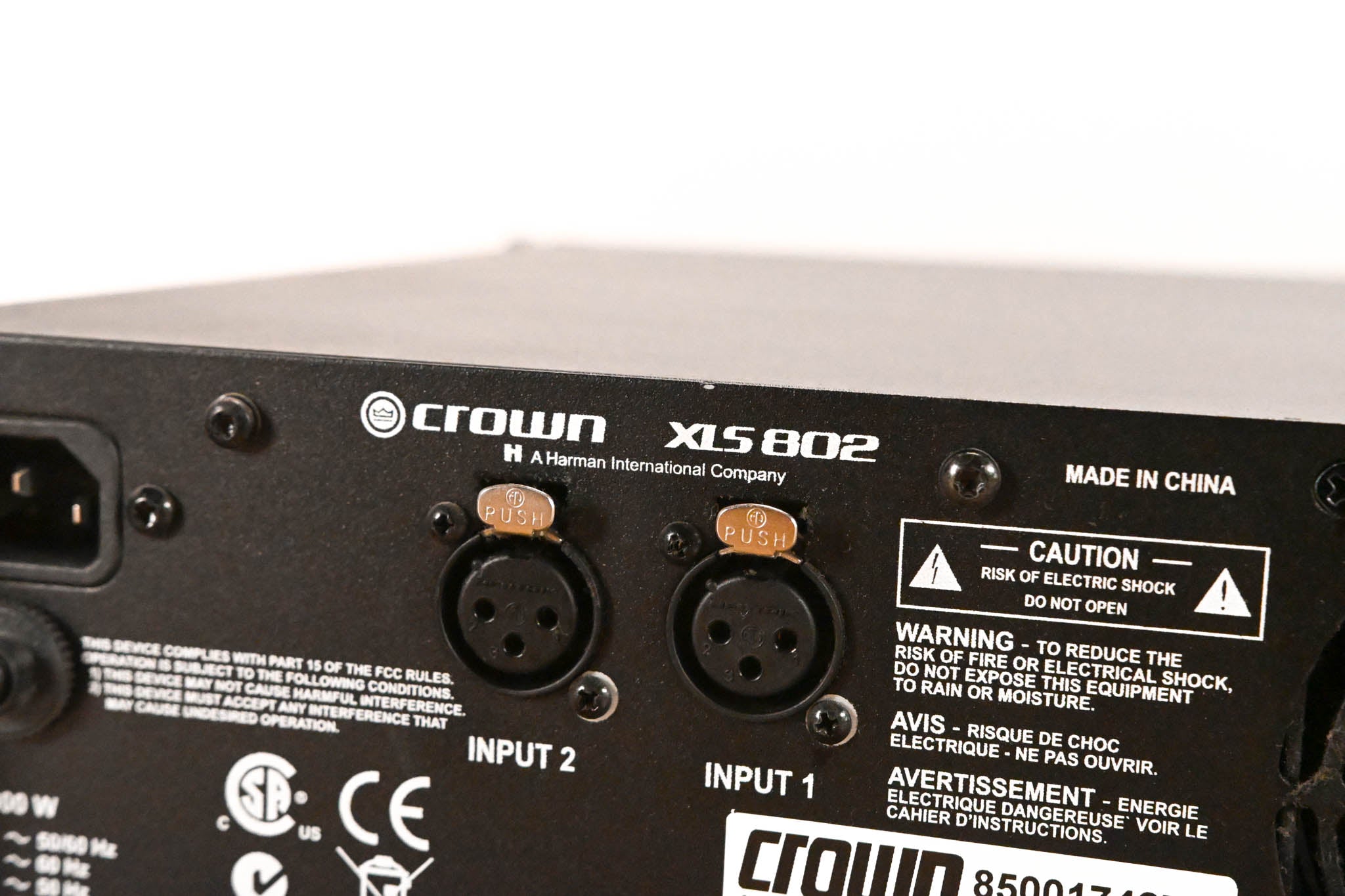 Crown XLS 802 2-Channel Power Amplifier