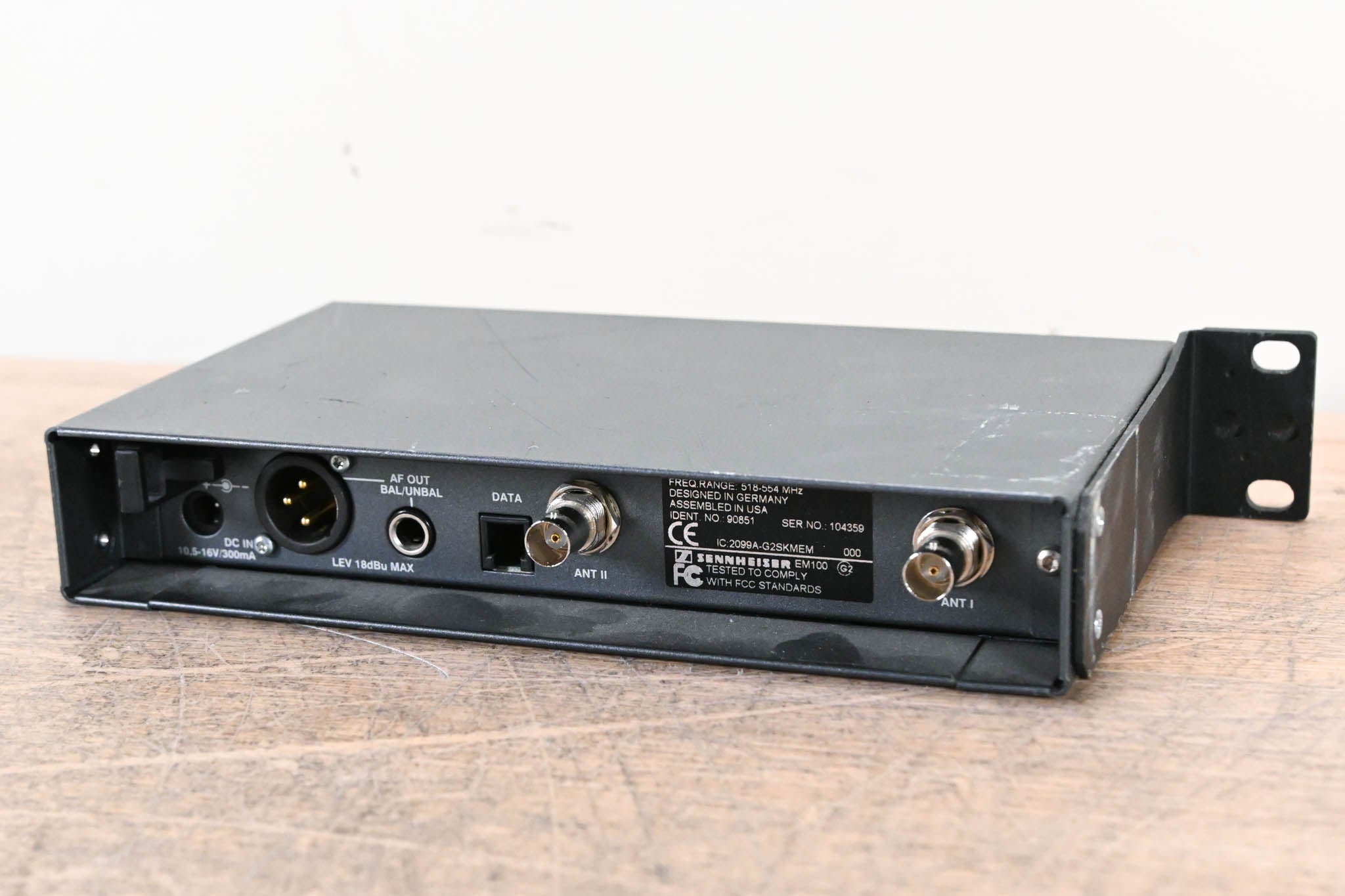 Sennheiser EM 100 G2 Wireless Receiver - 518-554 MHz (NO POWER SUPPLY)