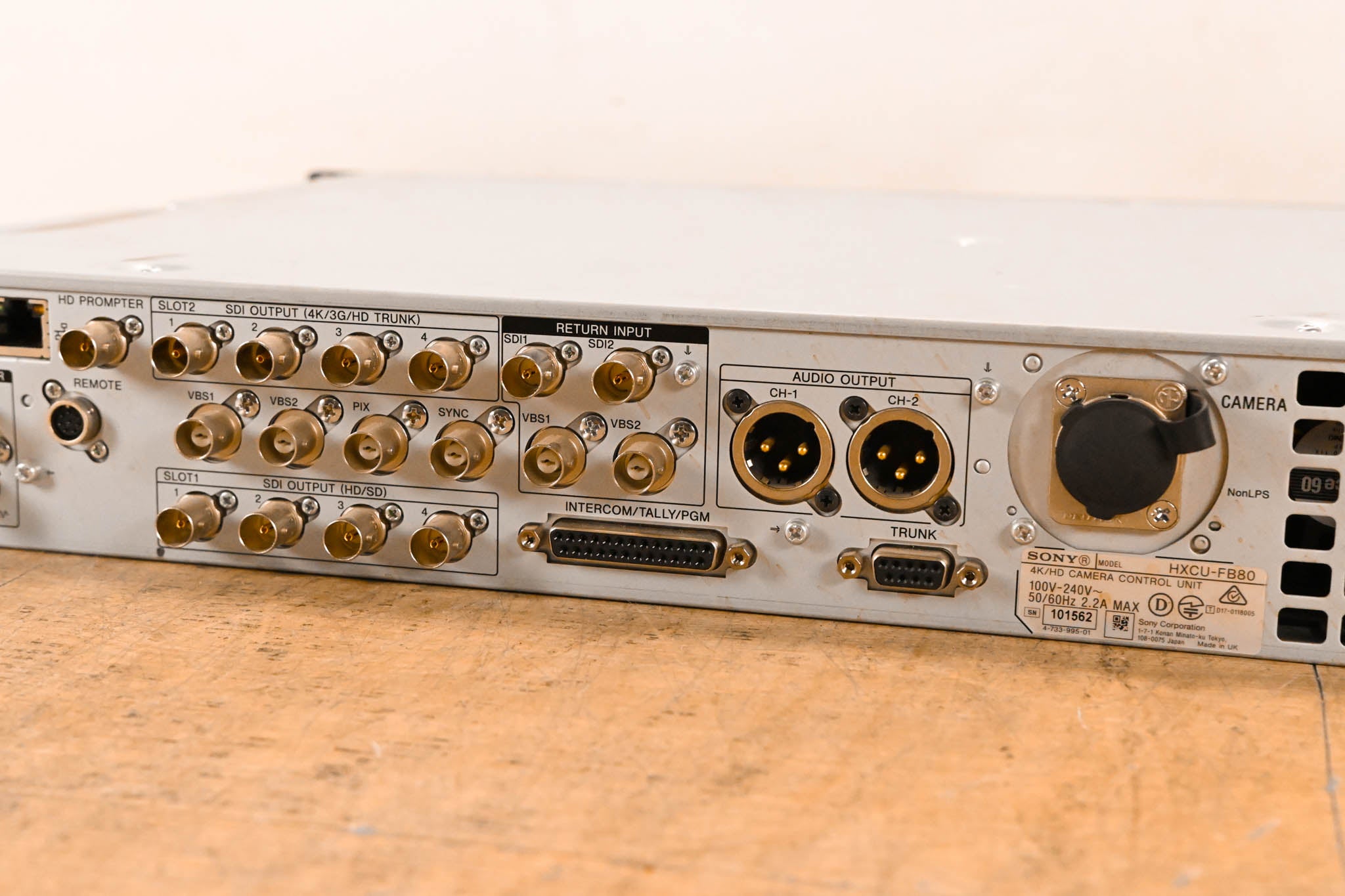 Sony HXCU-FB80 4K/HD Camera Control Unit