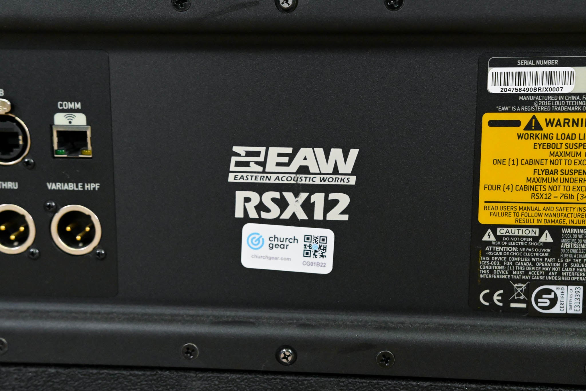 EAW RSX12 RADIUS 12-Inch Self-Powered Subwoofer