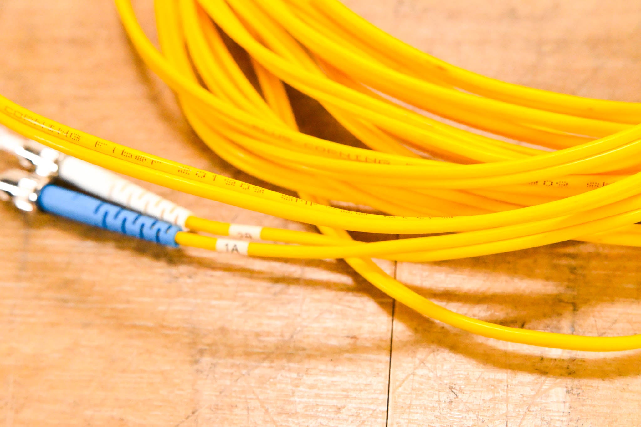 Corning SMF-28 Ultra ST-ST Duplex Single Mode Fiber Cable - 20'
