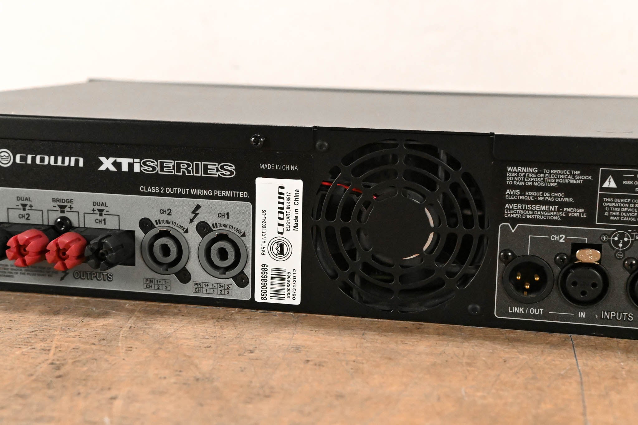 Crown XTi 1002 2-Channel 500W Power Amplifier