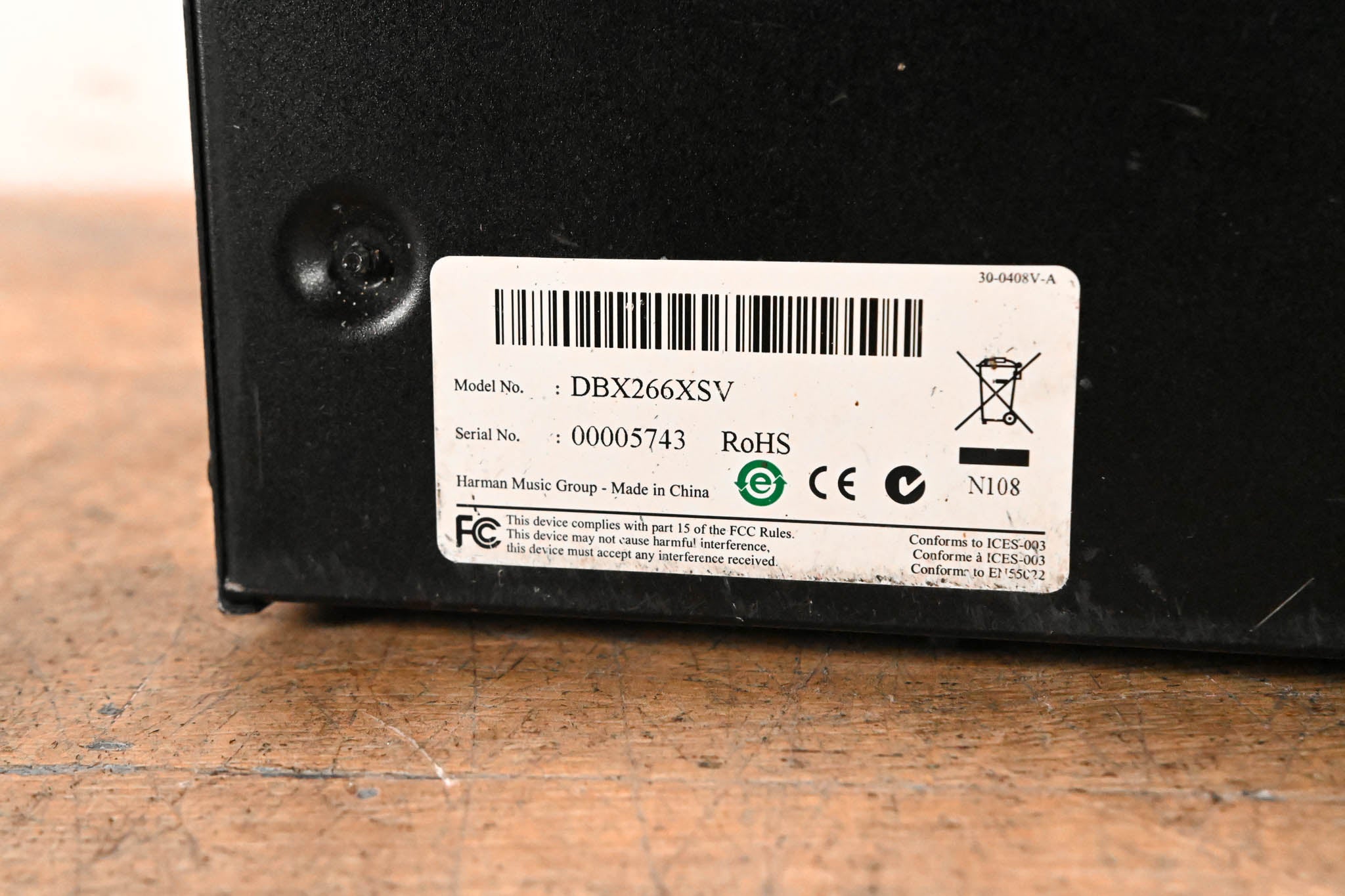dbx 266xs 2-Channel Compressor/Gate