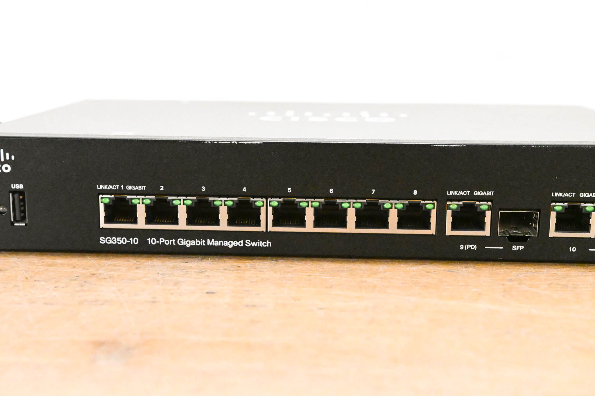 Cisco SG350-10 10-Port Gigabit Managed Switch (NO POWER SUPPLY)