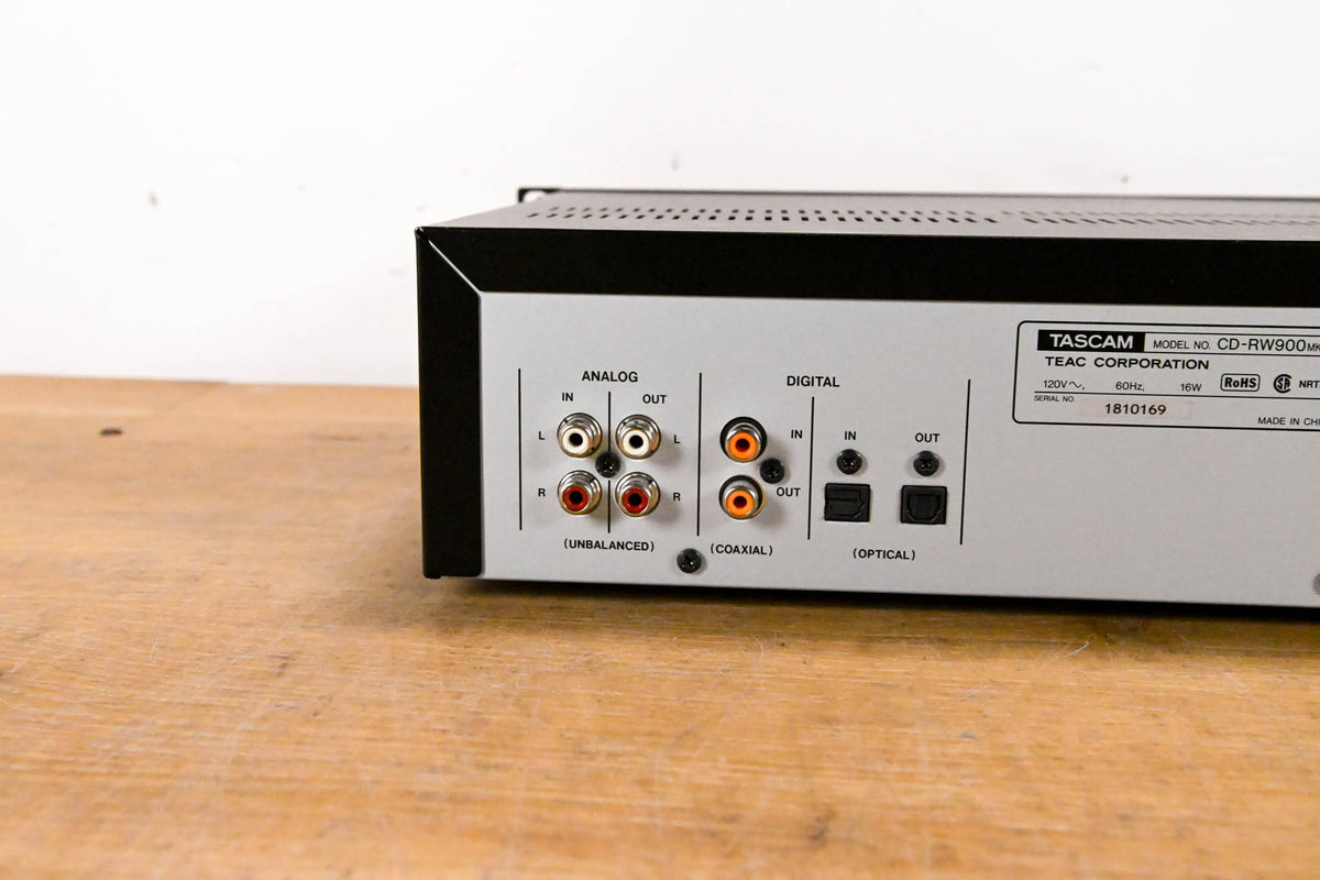 TASCAM CD-RW900 MKII Professional Rack-Mountable CD Recorder/Player