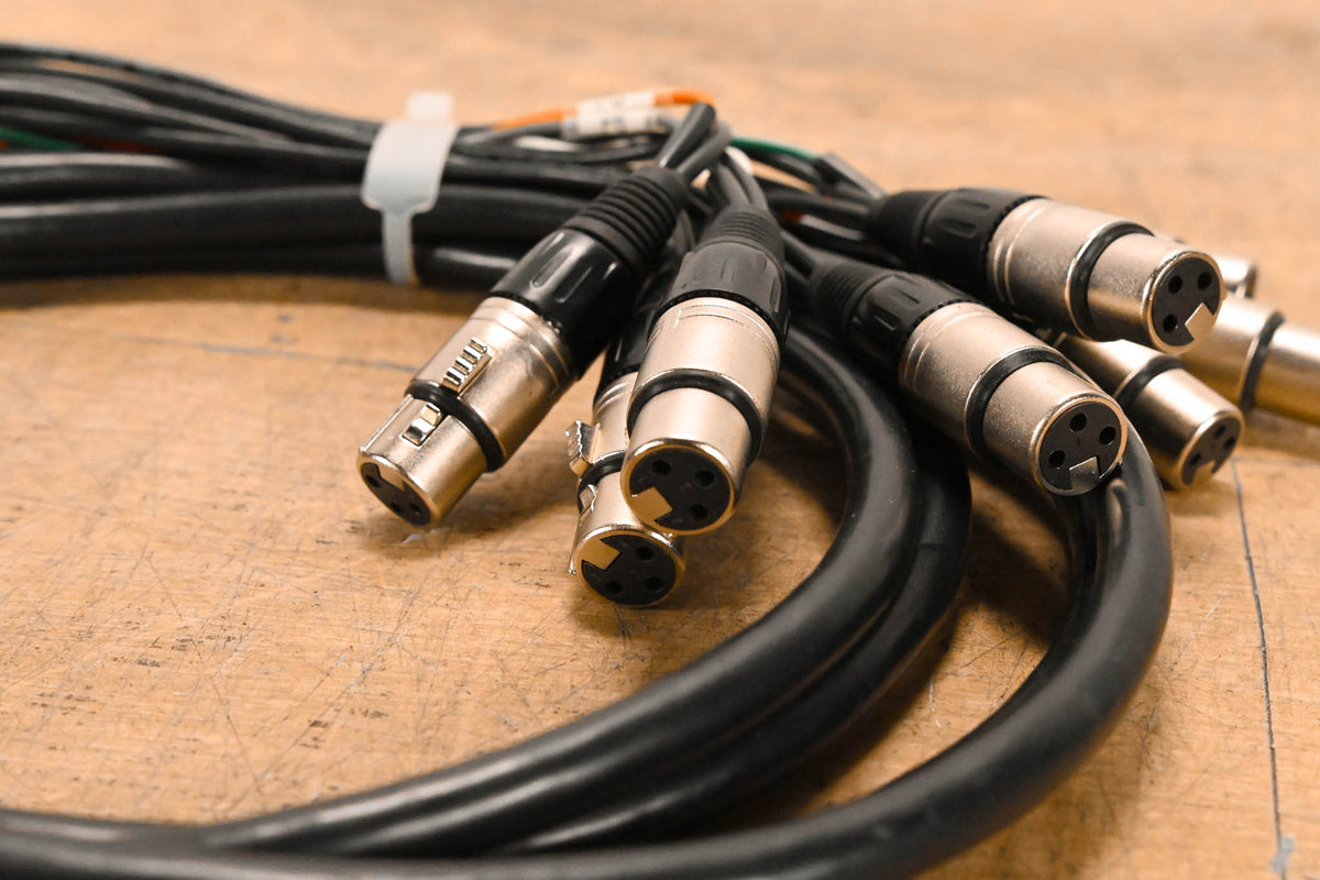 Unbranded DB25 Male to (8x)XLRF and (8x)TRS Cable - 10ft