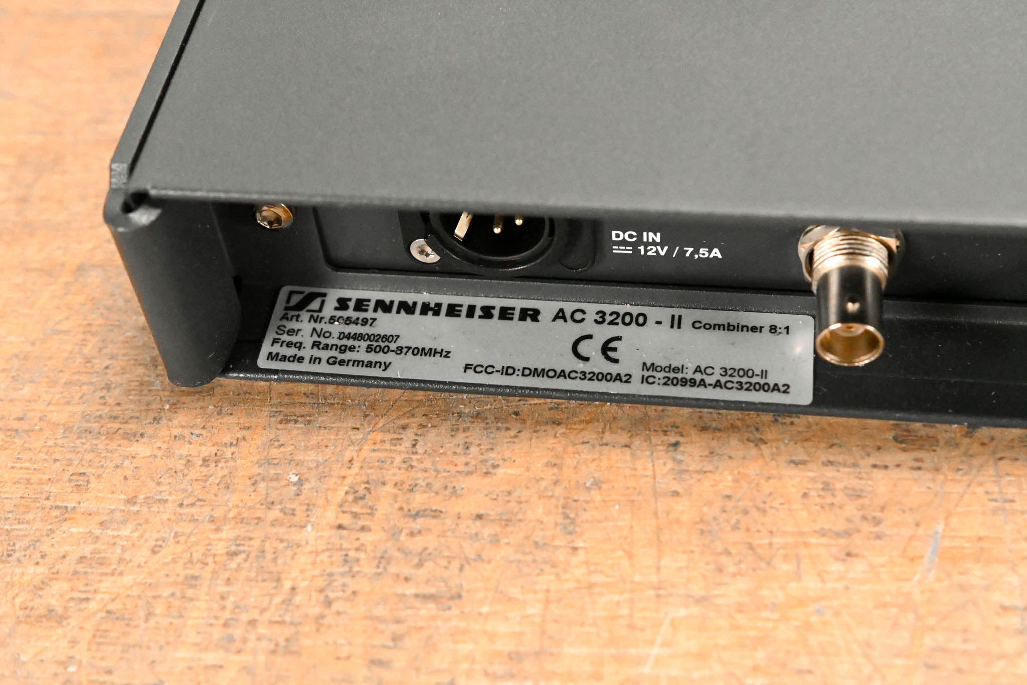 Sennheiser AC 3200-II Active 8-Channel Antenna Combiner NO POWER SUPPLY