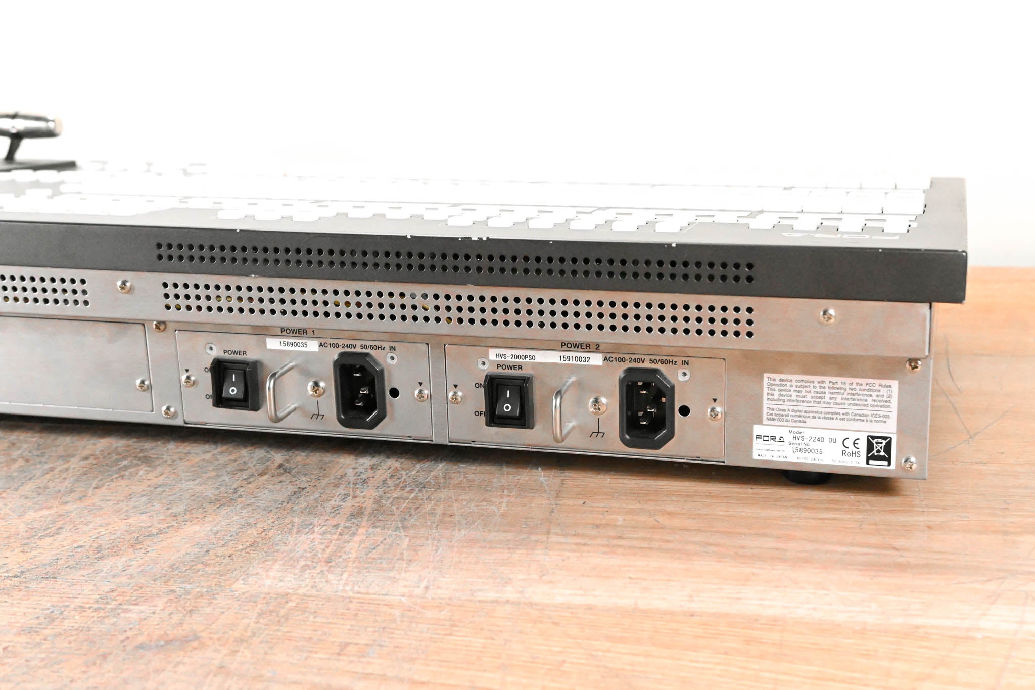 For.A HVS-2000 3G/HD/SD 2M/E Video Switcher w/ HVS-2240OU Operation Unit