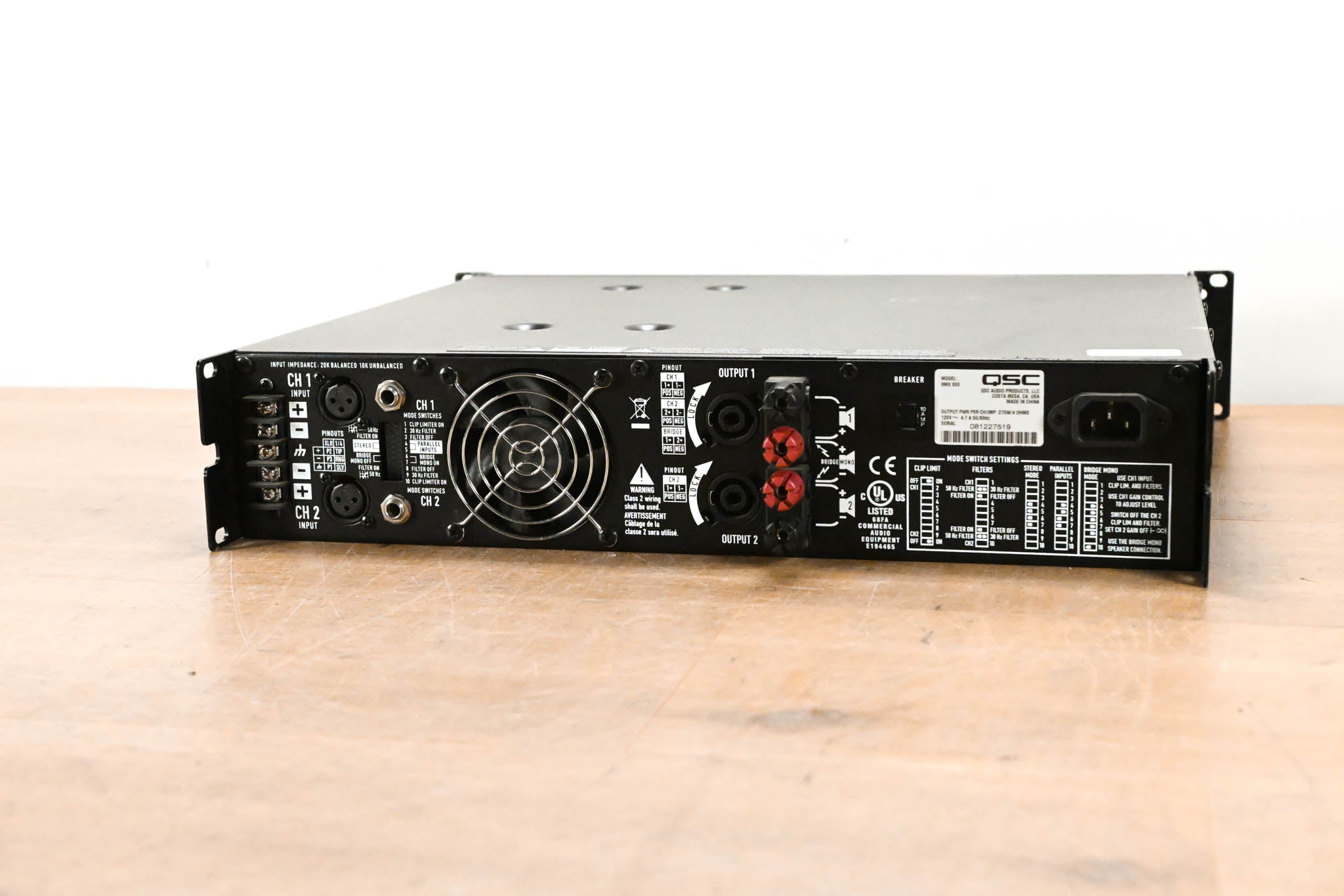 QSC RMX850 2-Channel Power Amplifier