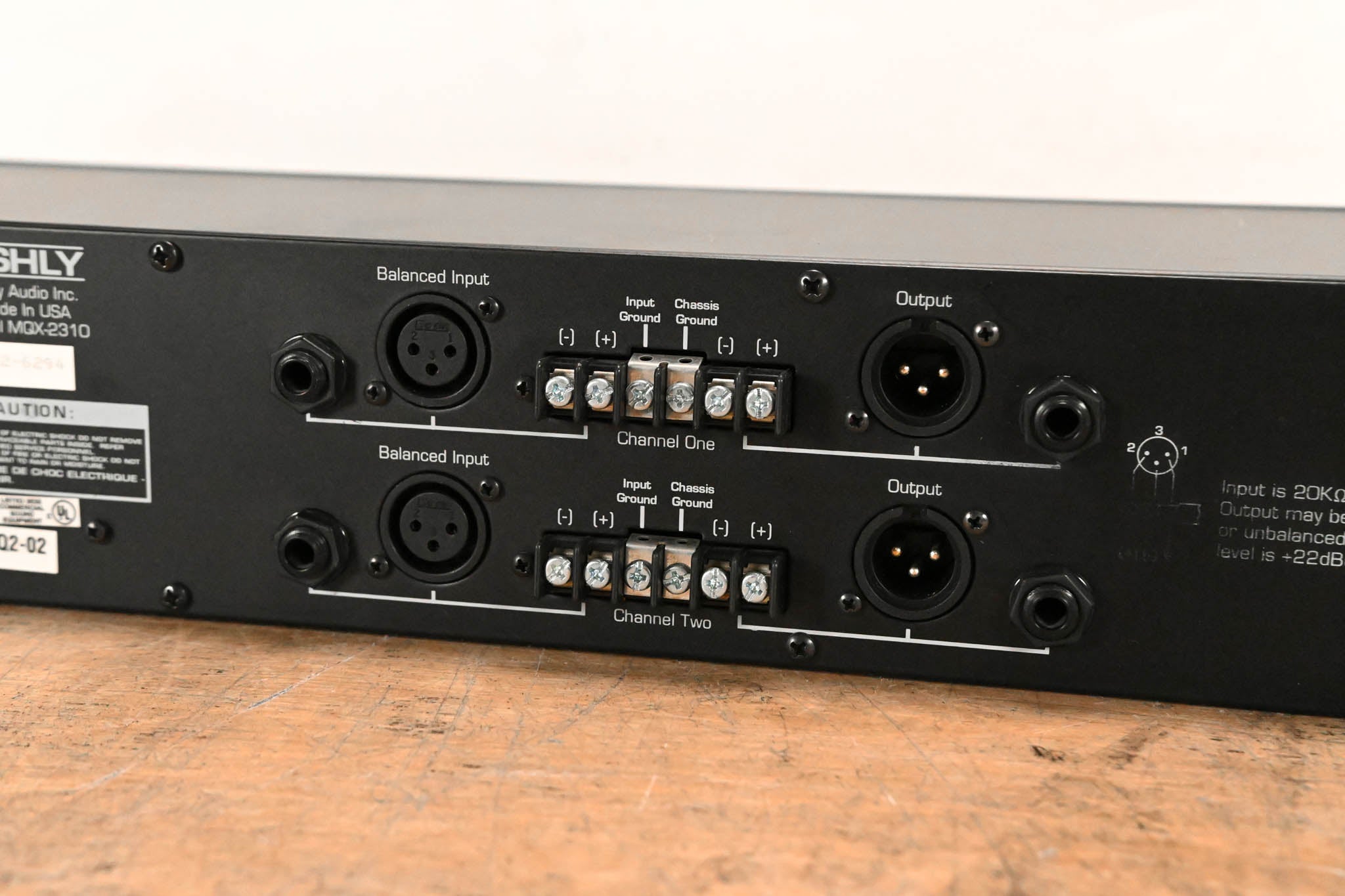 Ashly MQX-2310 2-Channel 31-band Graphic Equalizer