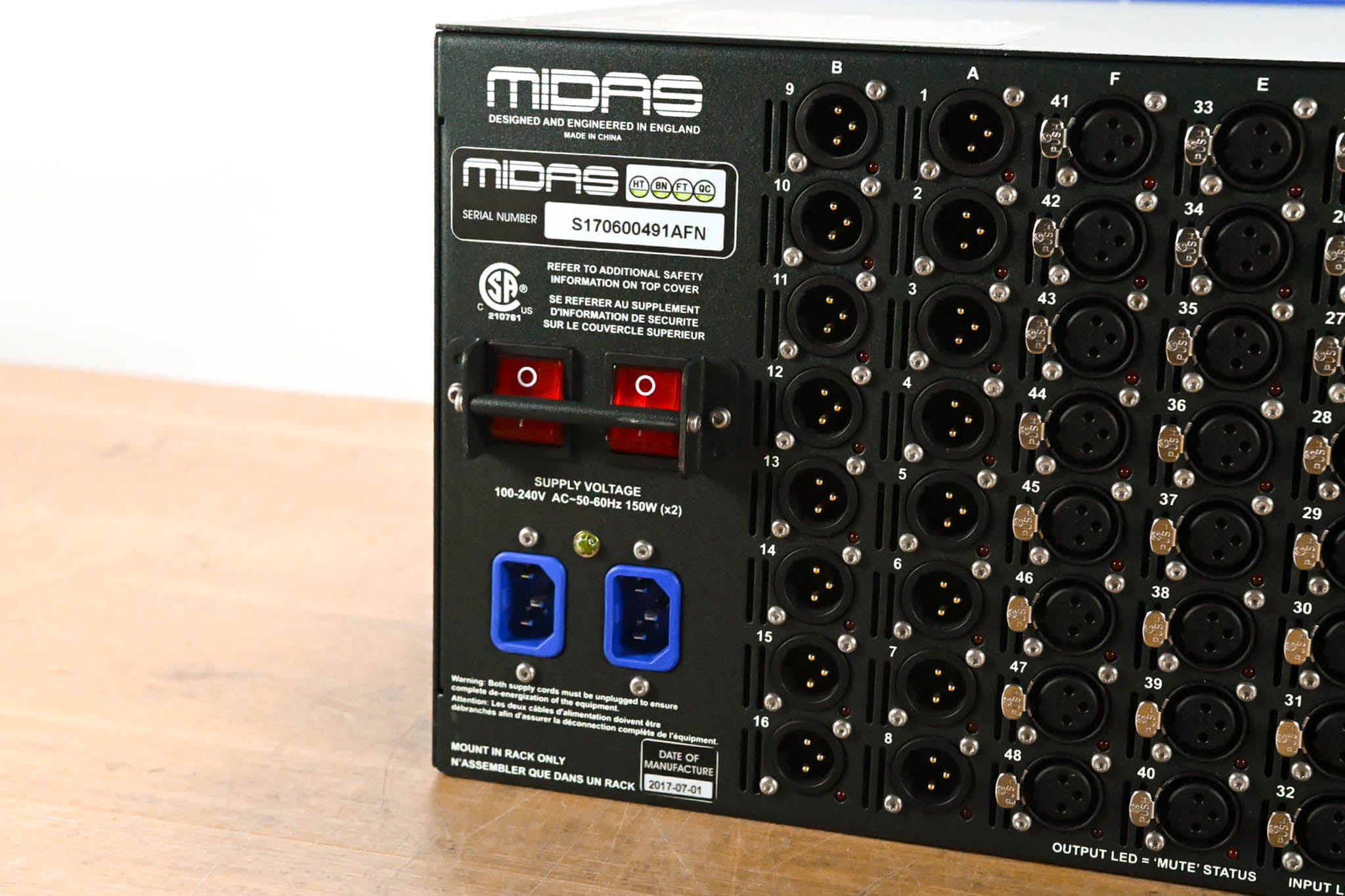 Midas DL251 PRO Series 48-input / 16-output Stage Box
