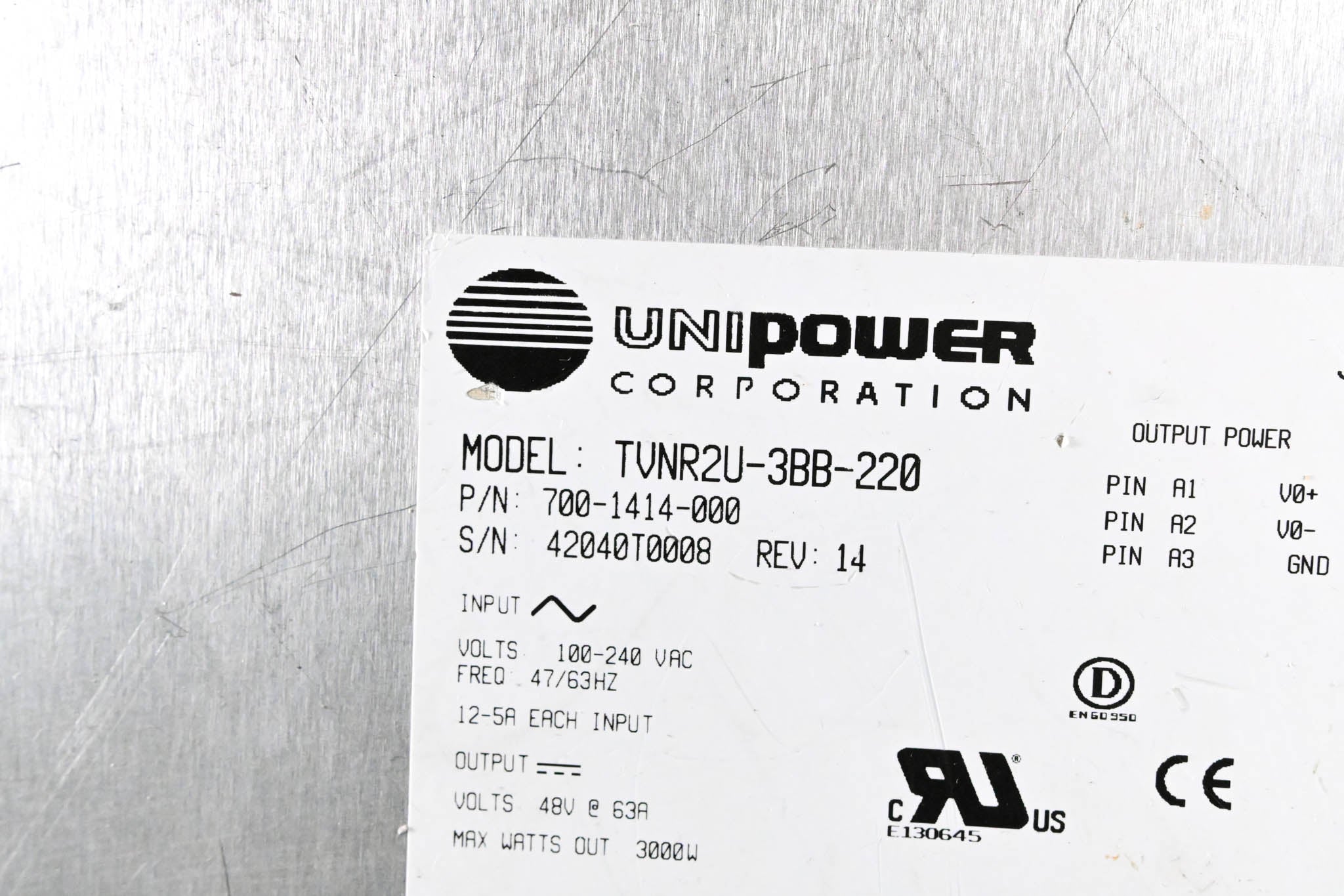 Grass Valley Kalypso 2U Power Supply Frame CG007K4