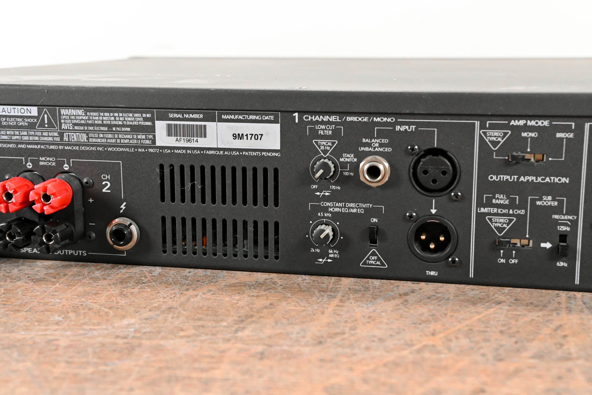 Mackie M-1200 FR Series 2-Channel Power Amplifier