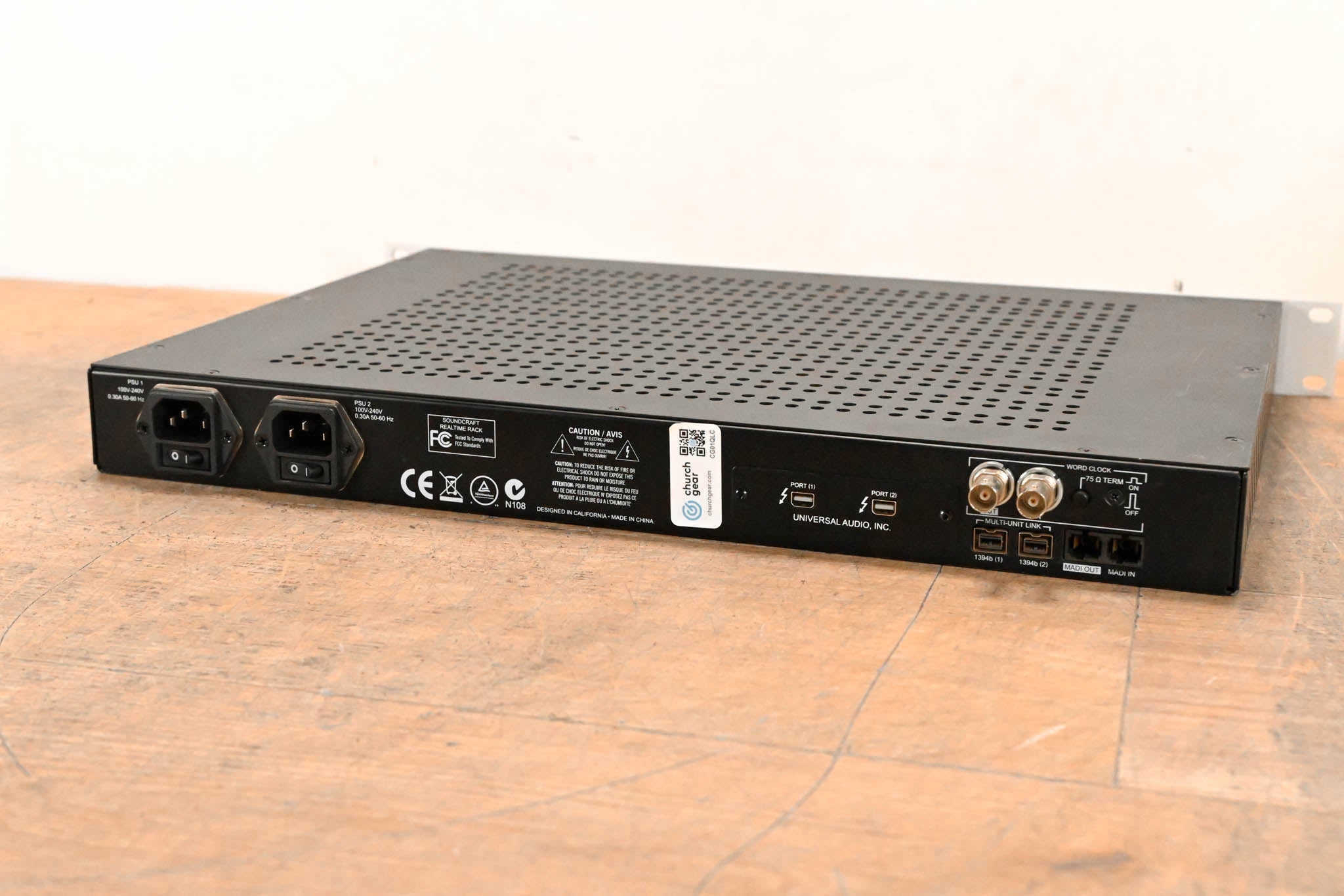 Soundcraft Realtime Rack UAD Plug-In Processing Unit