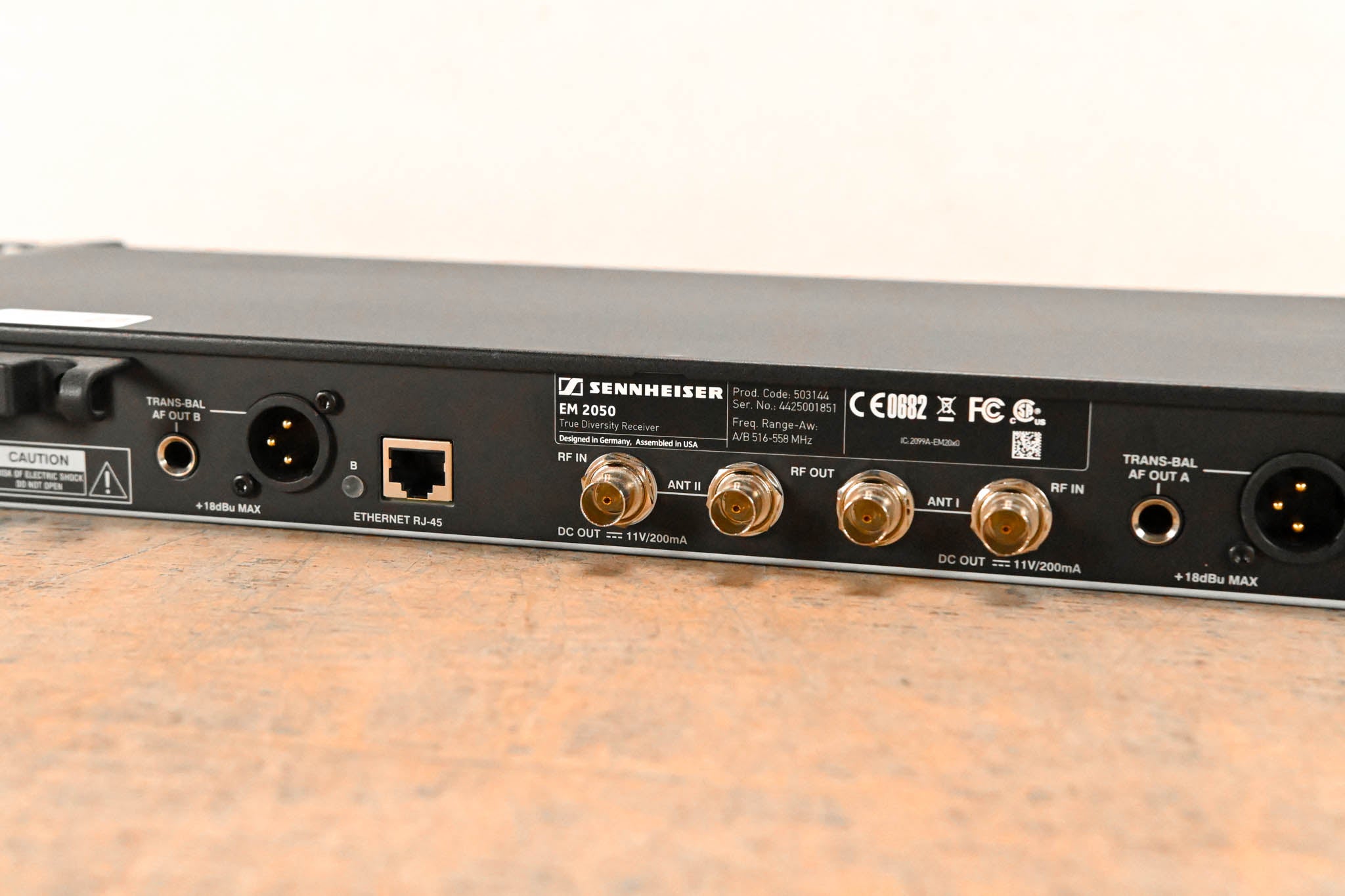 Sennheiser EM 2050 Dual-Channel Wireless Receiver Aw Range: 516-558 MHz
