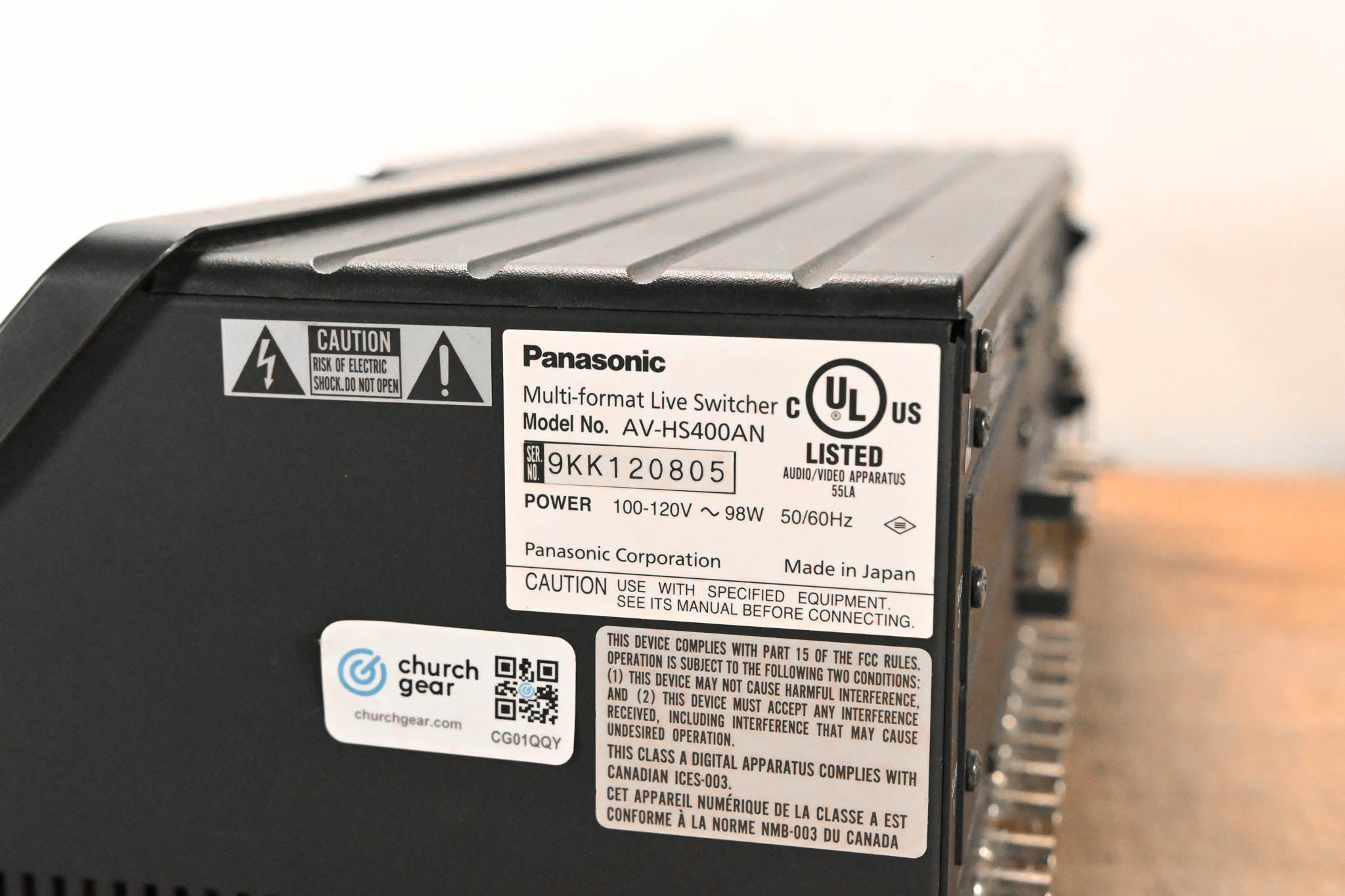 Panasonic AV-HS400AN Multi-Format Live SD/HD-SDI Switcher