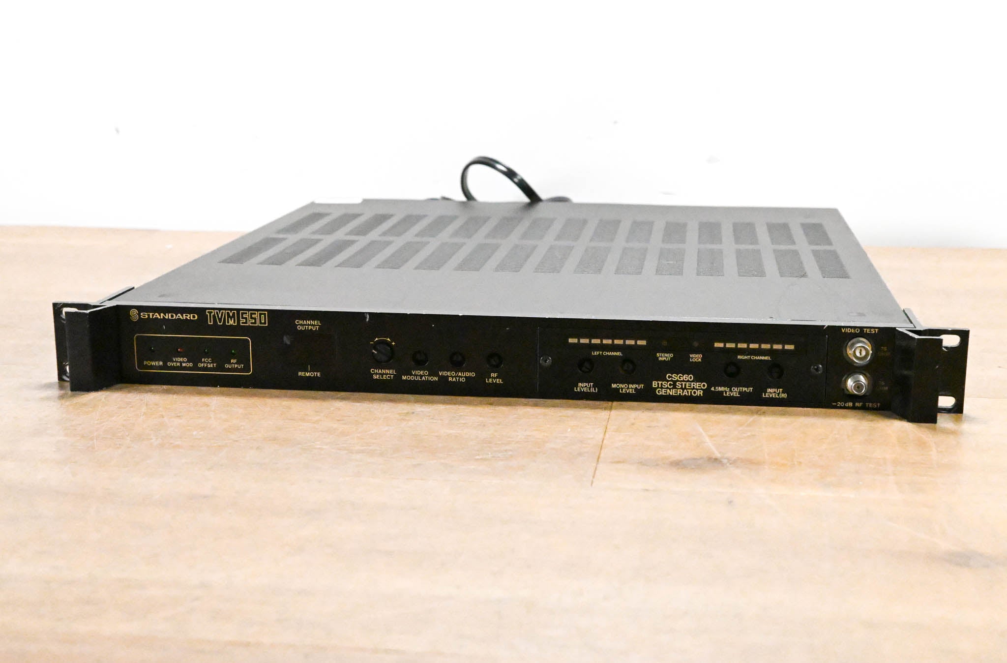Standard TVM 550 TV/CATV Modulator w/ CSG60 BTSC Stereo Generator