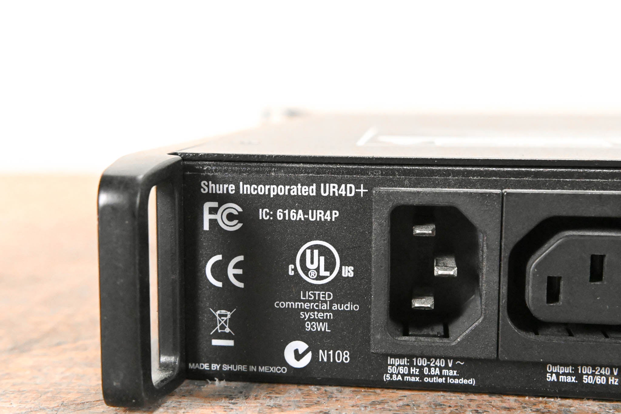 Shure UR4D+ Dual Wireless Receiver with two UR1 Bodypacks