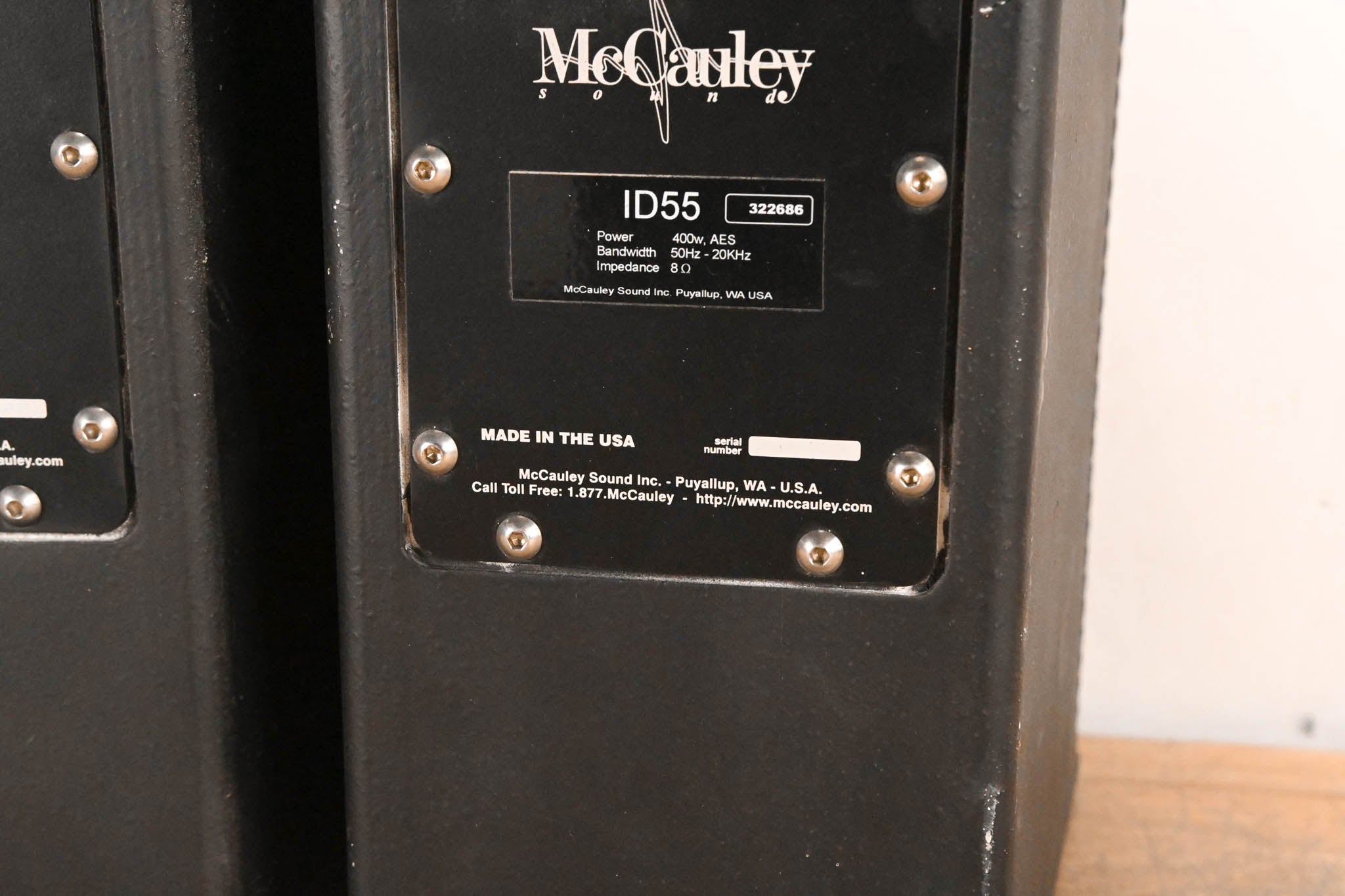 McCauley ID55 2-Way Passive Install Speakers 400W 8Ω (PAIR)