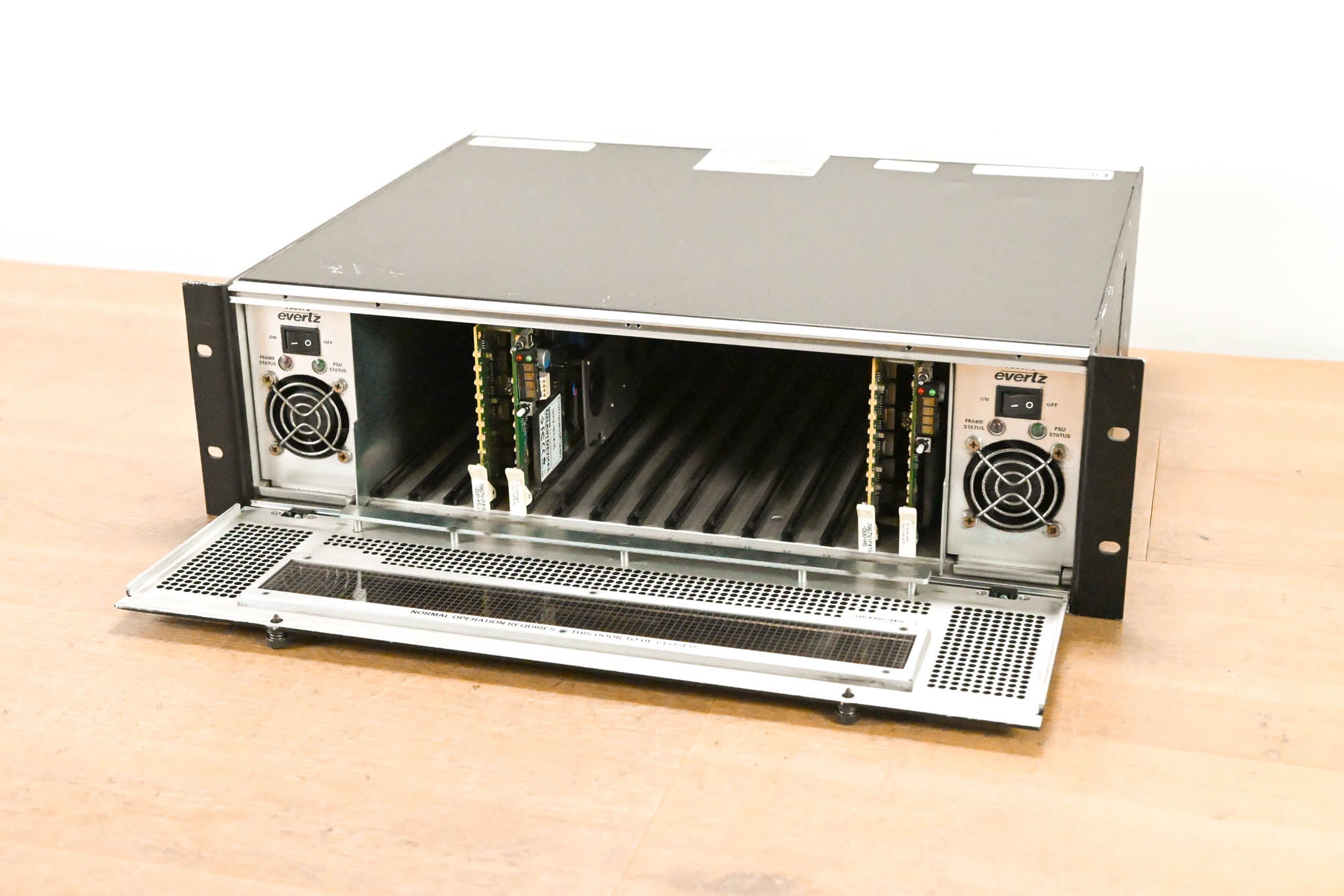 Evertz 7800FR 3RU Rackmount MultiFrame with Cards