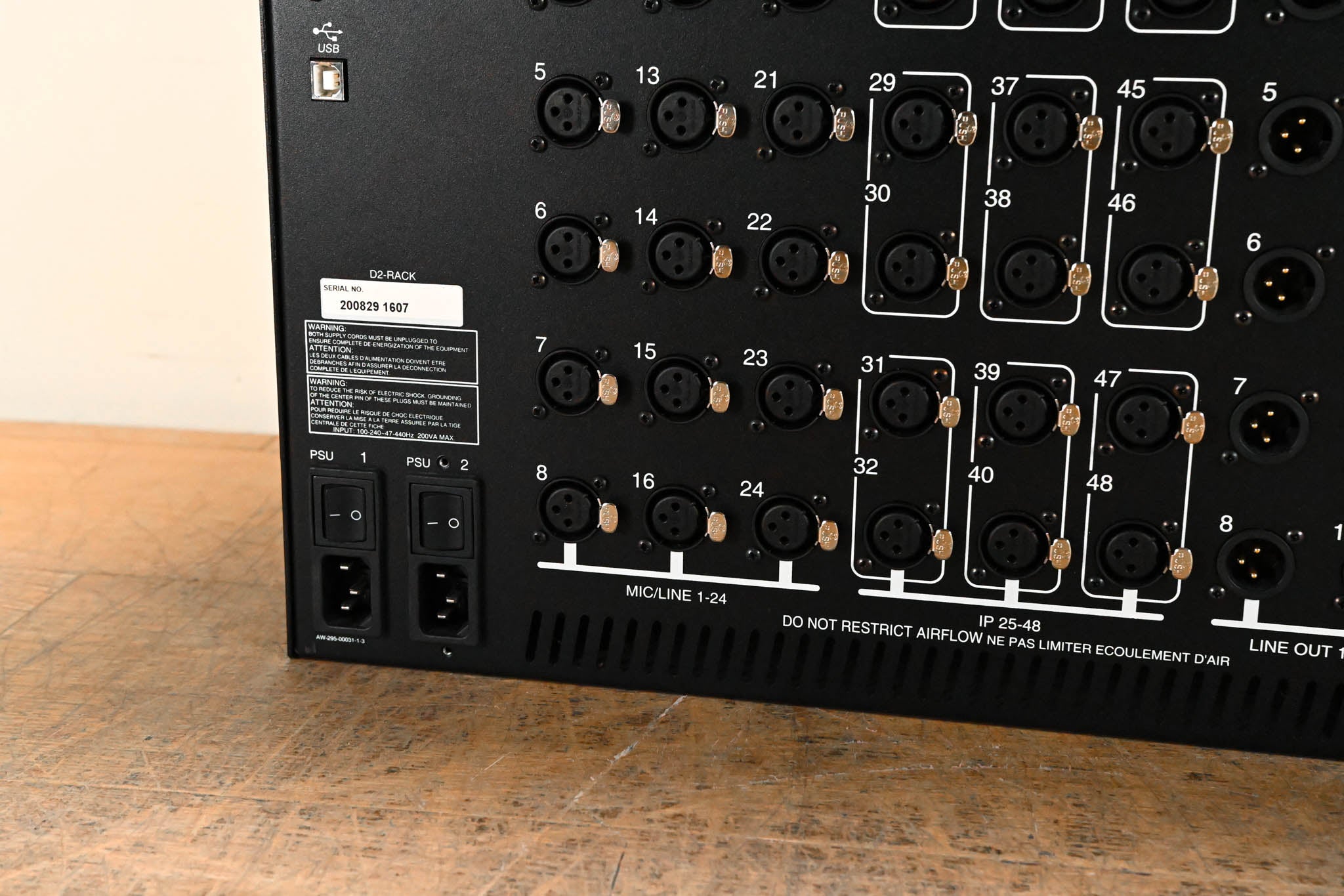 DiGiCo D2-Rack 48-Input, 16-Output Digital Stage Box