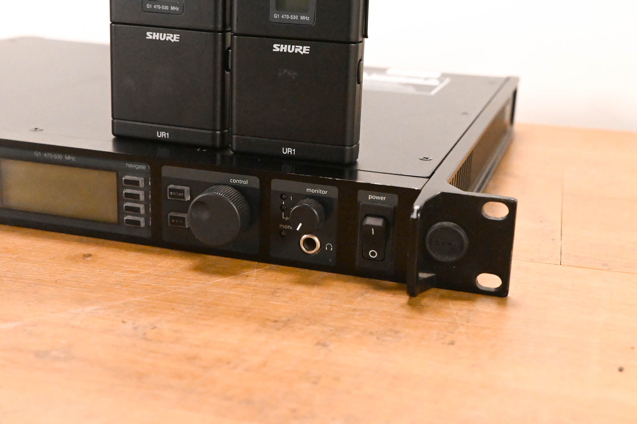 Shure UR4D+ Dual Wireless Receiver with two UR1 Bodypacks - G1 Band