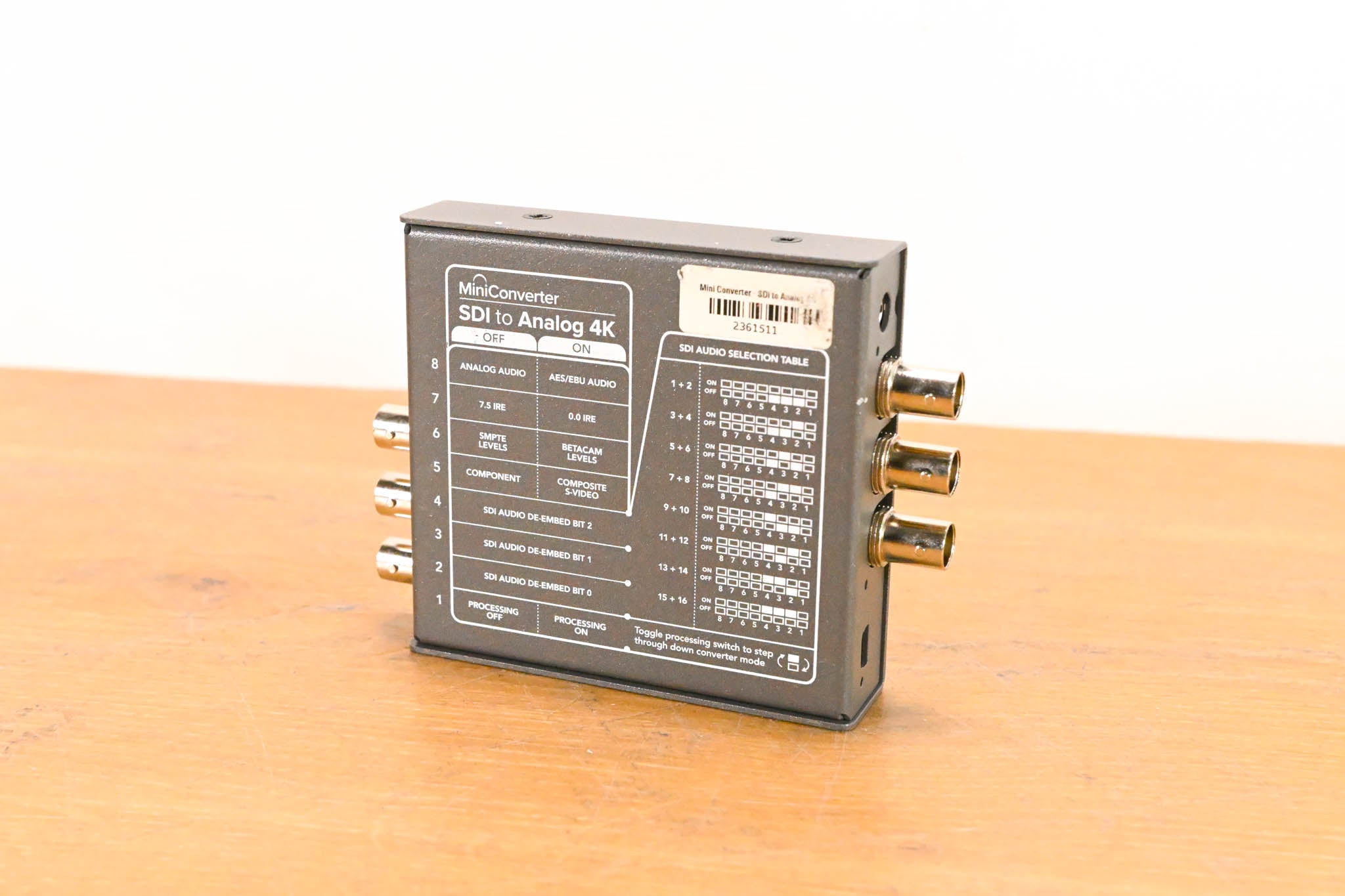 Blackmagic Design Mini Converter SDI to Analog 4K (NO POWER SUPPLY)