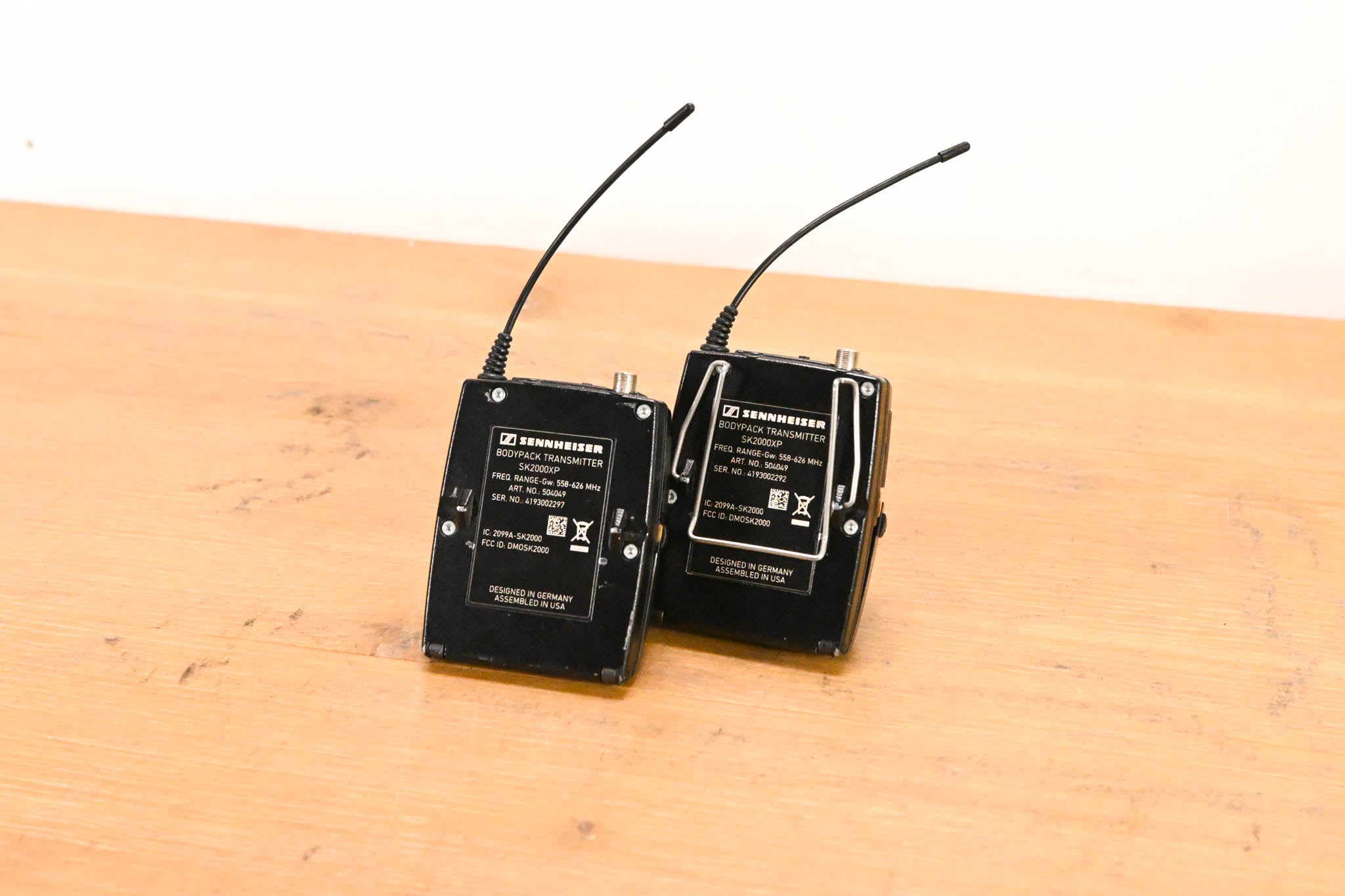 Sennheiser EM 2050 Wireless Receiver w/ two Beltpacks - 558-626 MHz