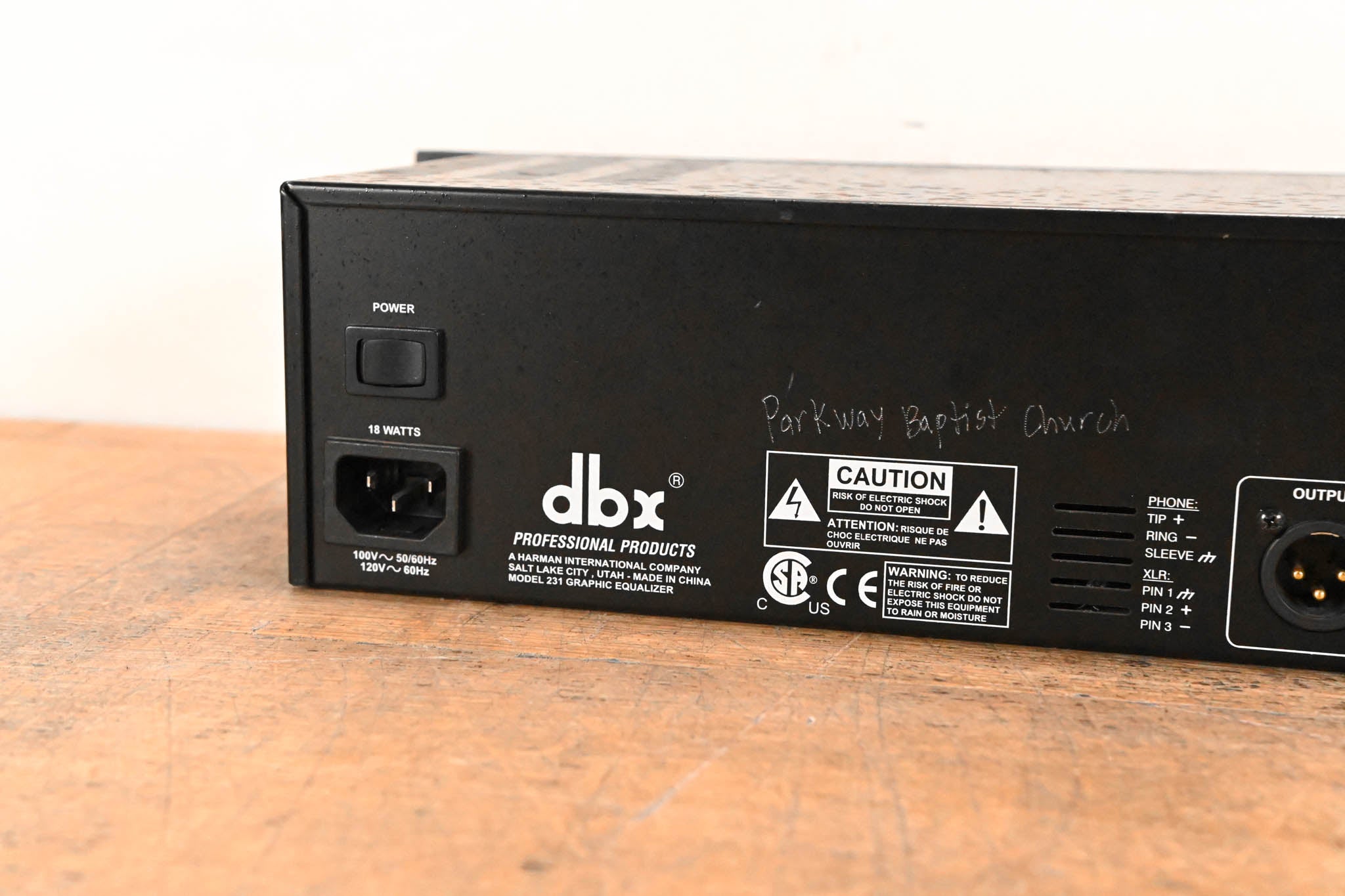 dbx 231 Dual-Channel 31-Band Graphic Equalizer