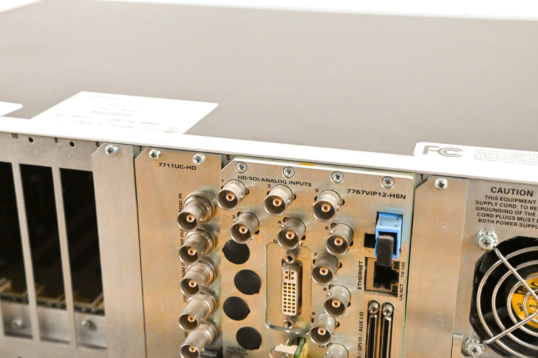 Evertz 7700FR-C MultiFrame Chassis with Cards