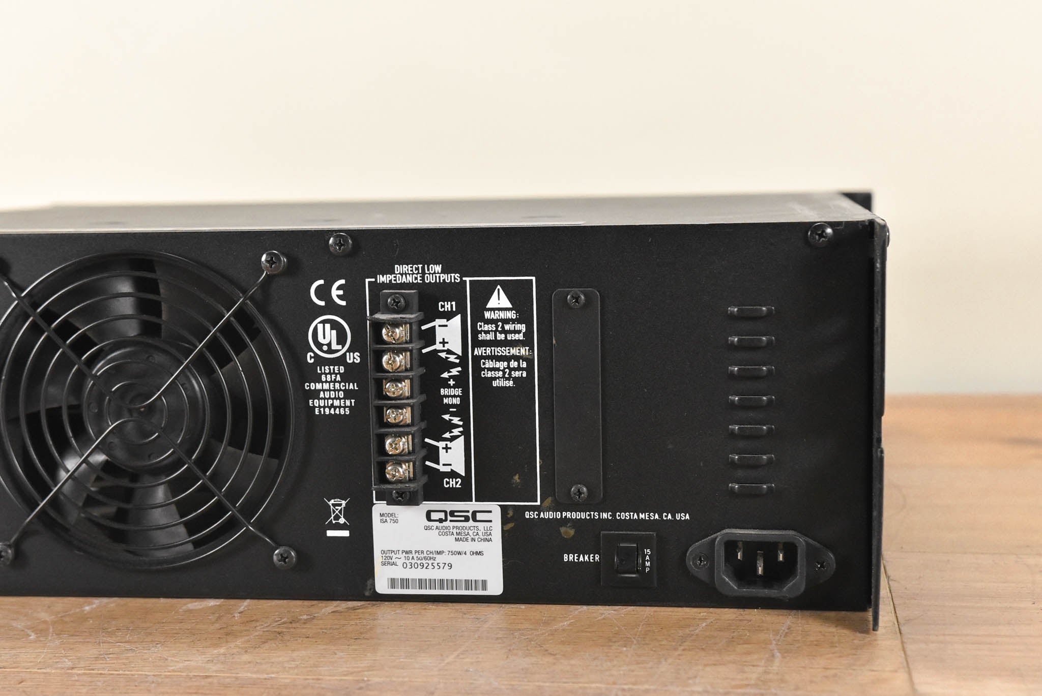 QSC ISA750 2-Channel Power Amplifier